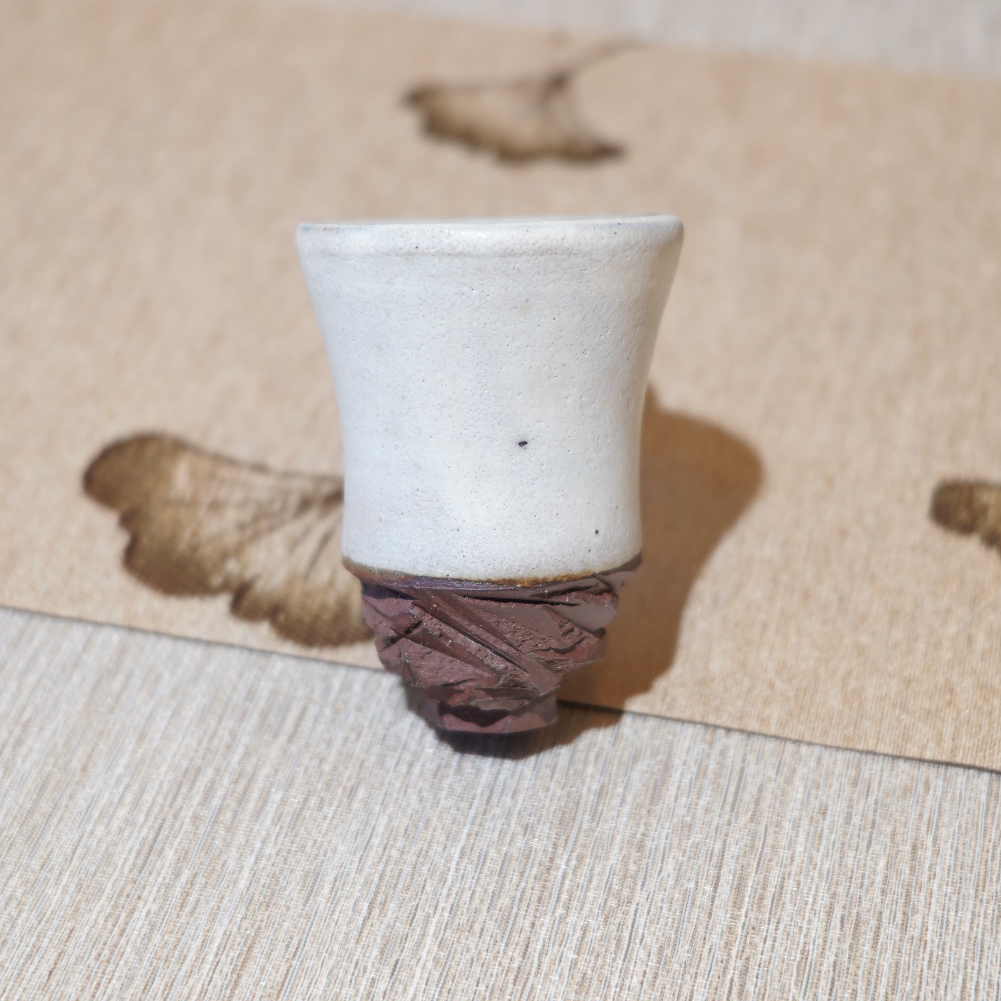 *新品*【雪隱·霜峰】全手工紅陶炻器主人杯