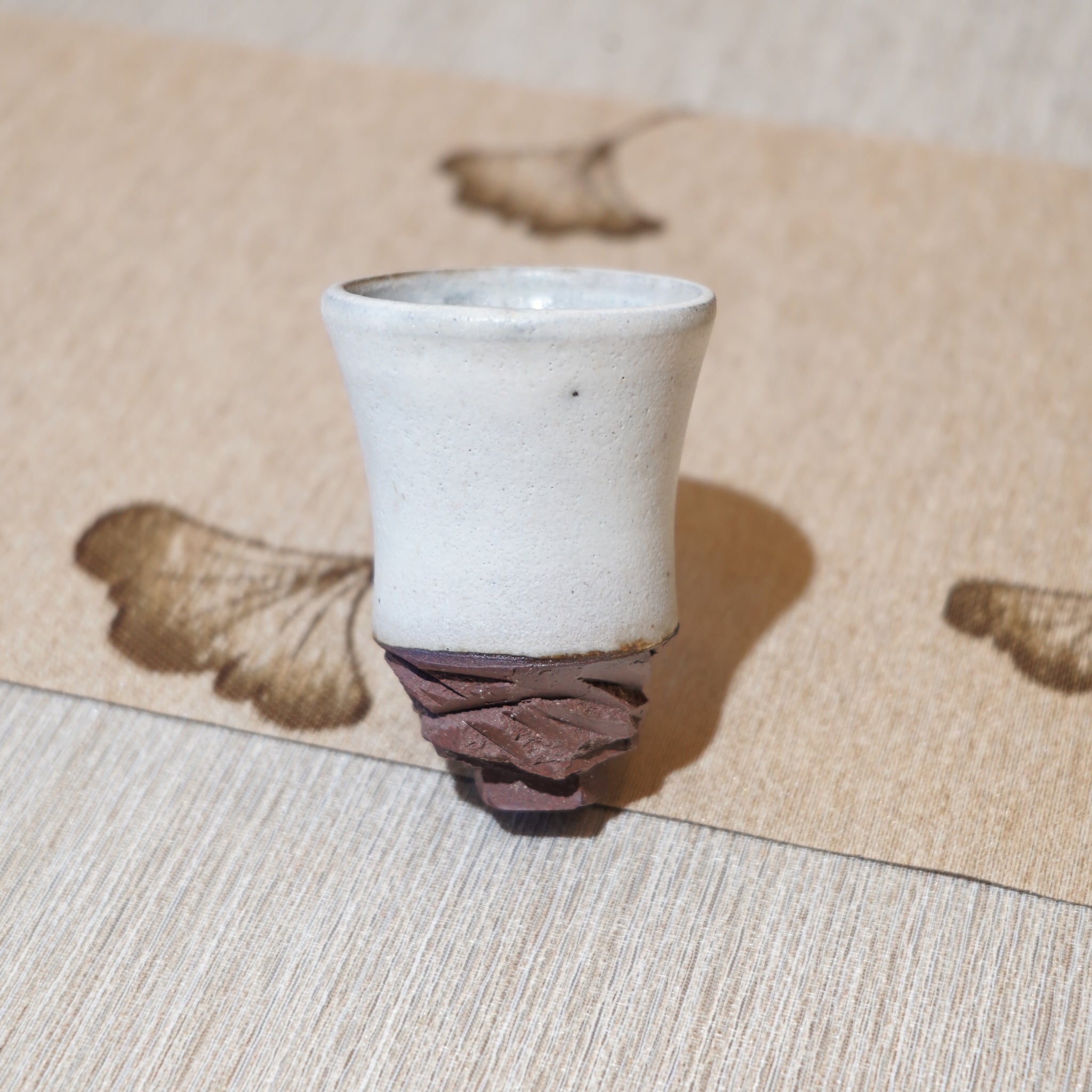 *新品*【雪隱·霜峰】全手工紅陶炻器主人杯