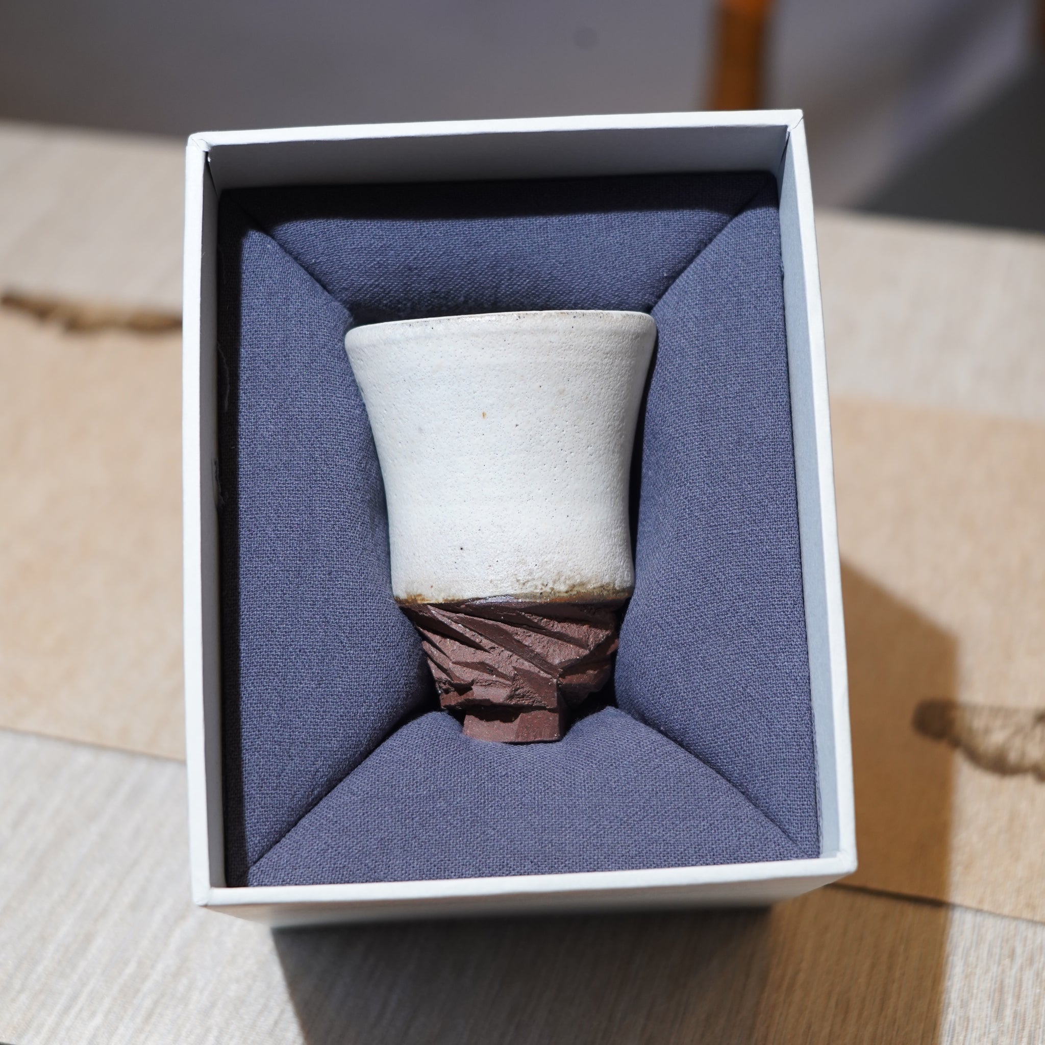 *新品*【雪隱·霜峰】全手工紅陶炻器主人杯