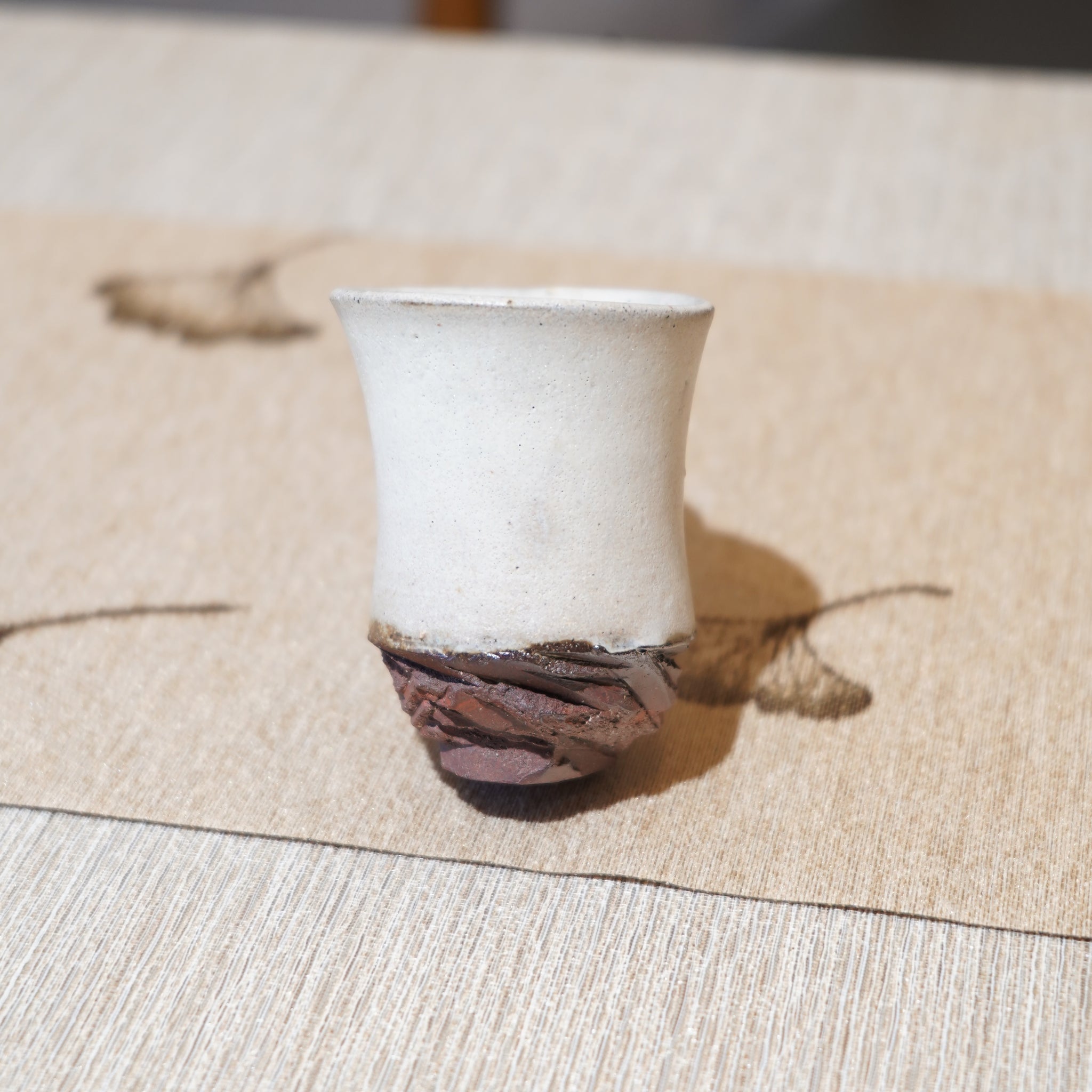 *新品*【雪隱·霜峰】全手工紅陶炻器主人杯