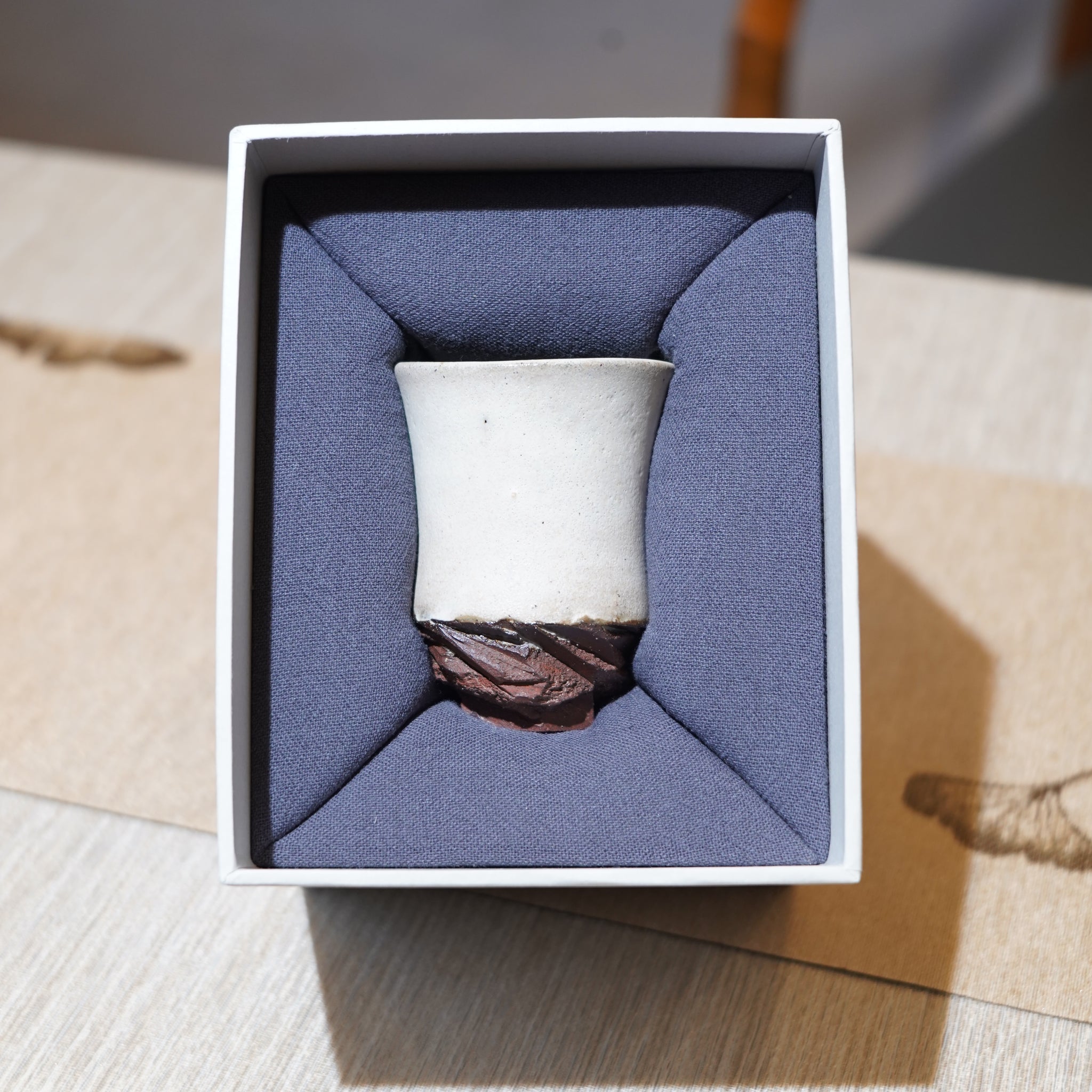 *新品*【雪隱·霜峰】全手工紅陶炻器主人杯