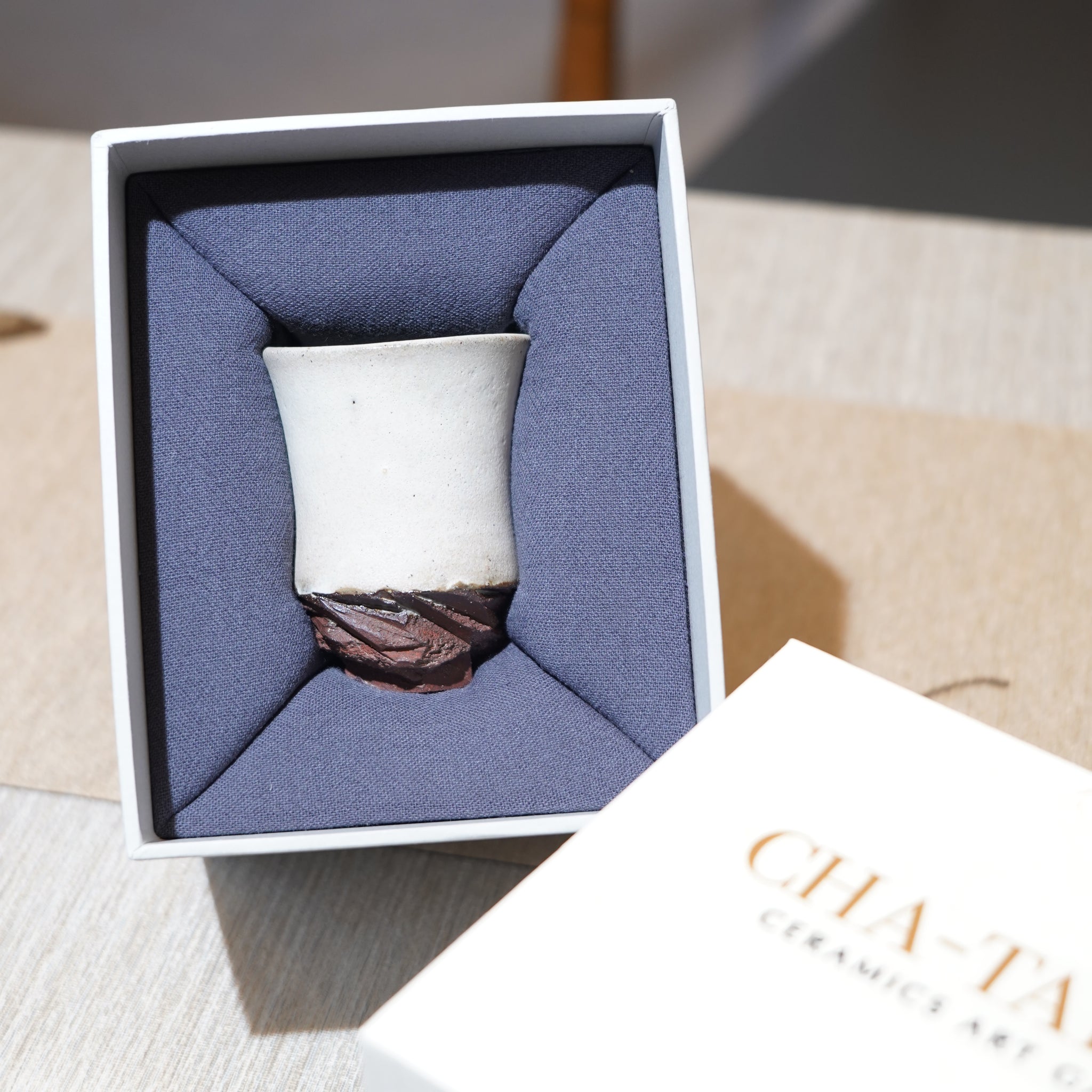 *新品*【雪隱·霜峰】全手工紅陶炻器主人杯