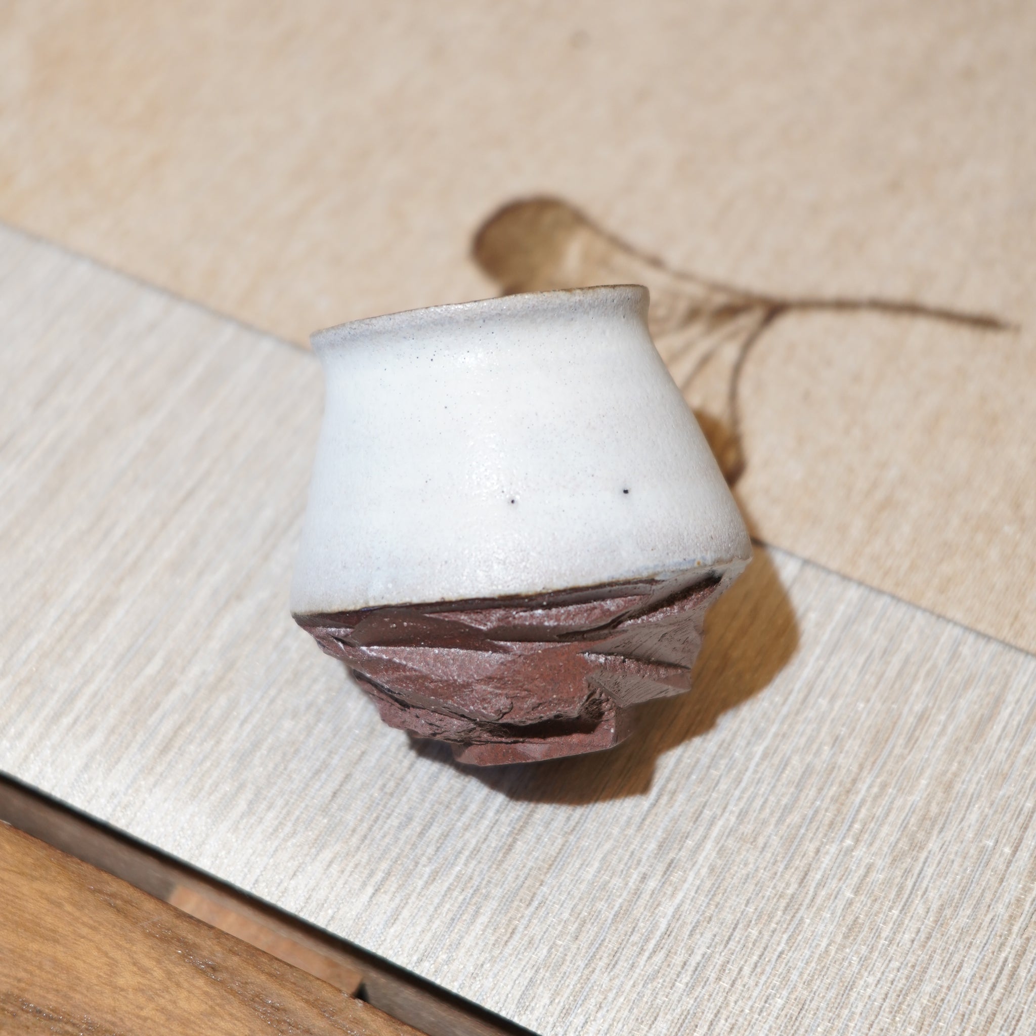 *新品*【雪隱·霜岳】全手工紅陶炻器主人杯