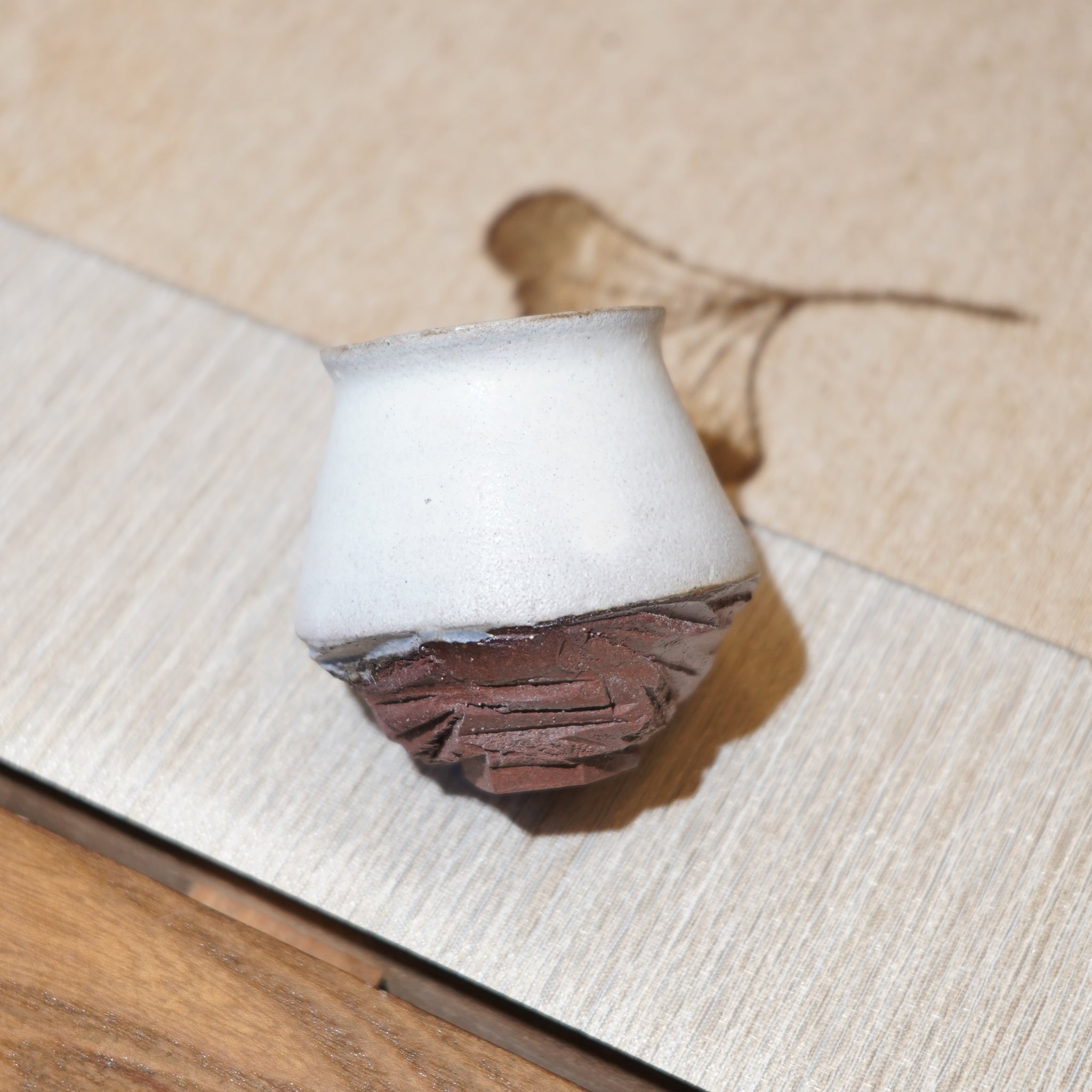 *新品*【雪隱·霜岳】全手工紅陶炻器主人杯