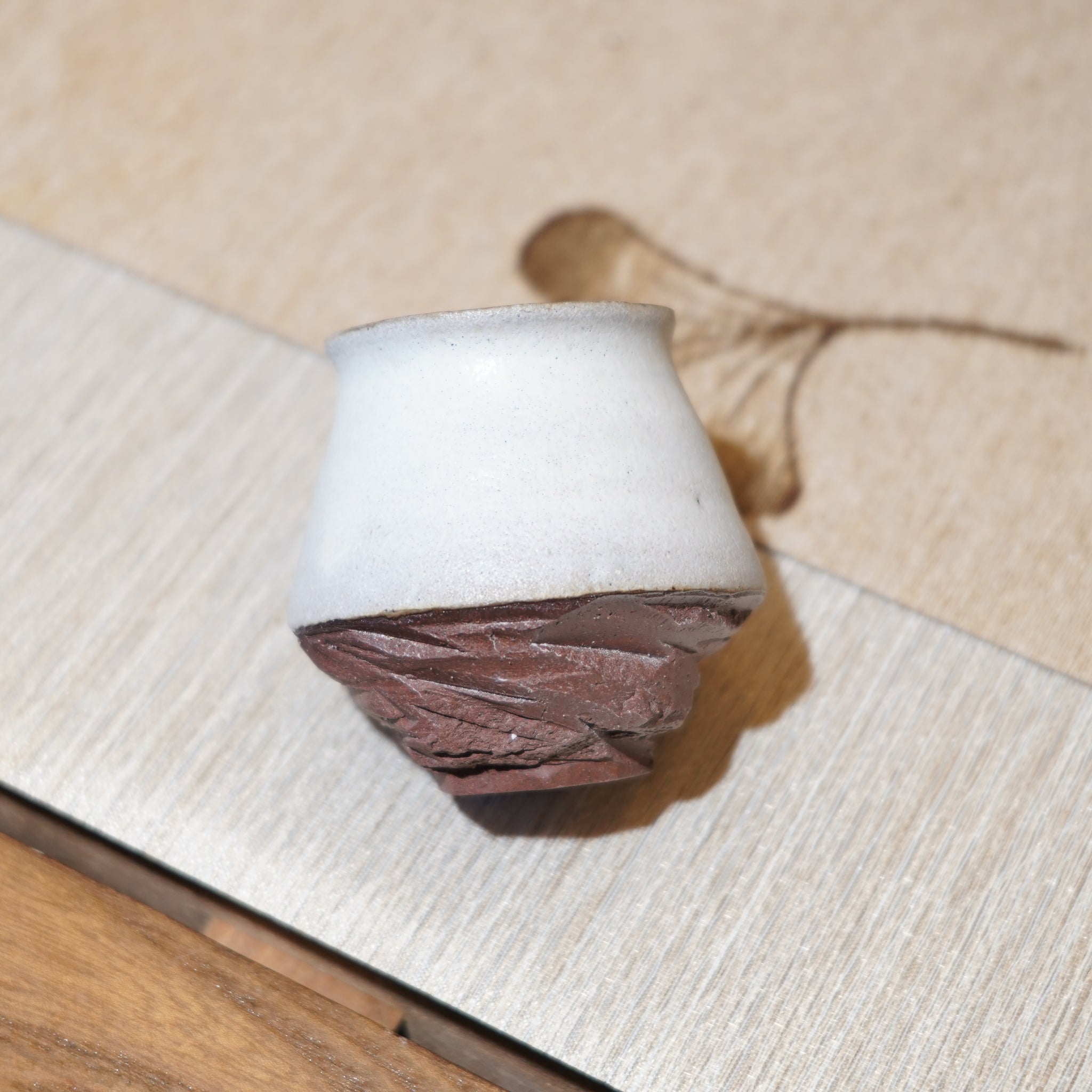 *新品*【雪隱·霜岳】全手工紅陶炻器主人杯