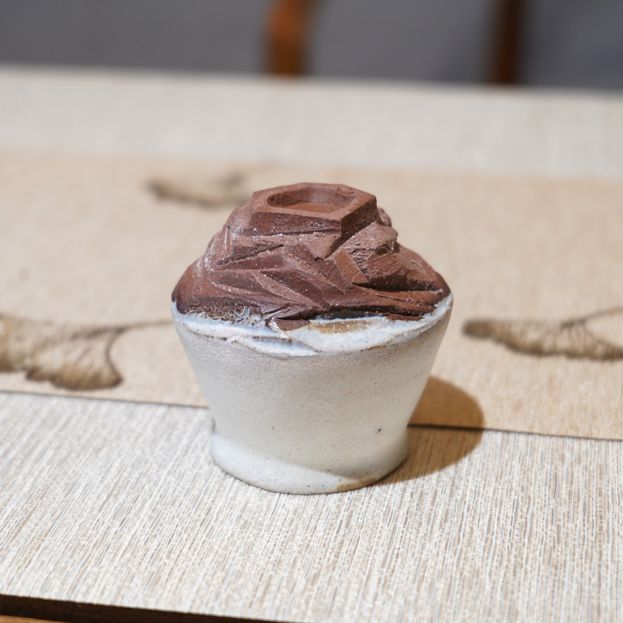 *新品*【雪隱·霜岳】全手工紅陶炻器主人杯