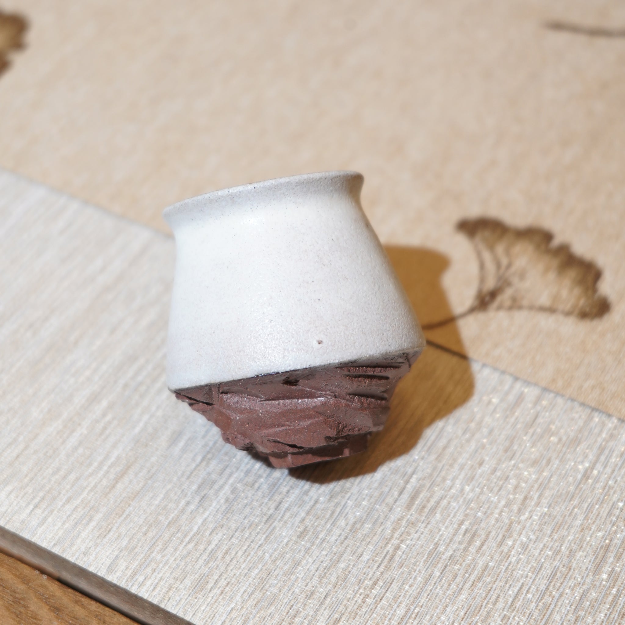 *新品*【雪隱·霜岳】全手工紅陶炻器主人杯