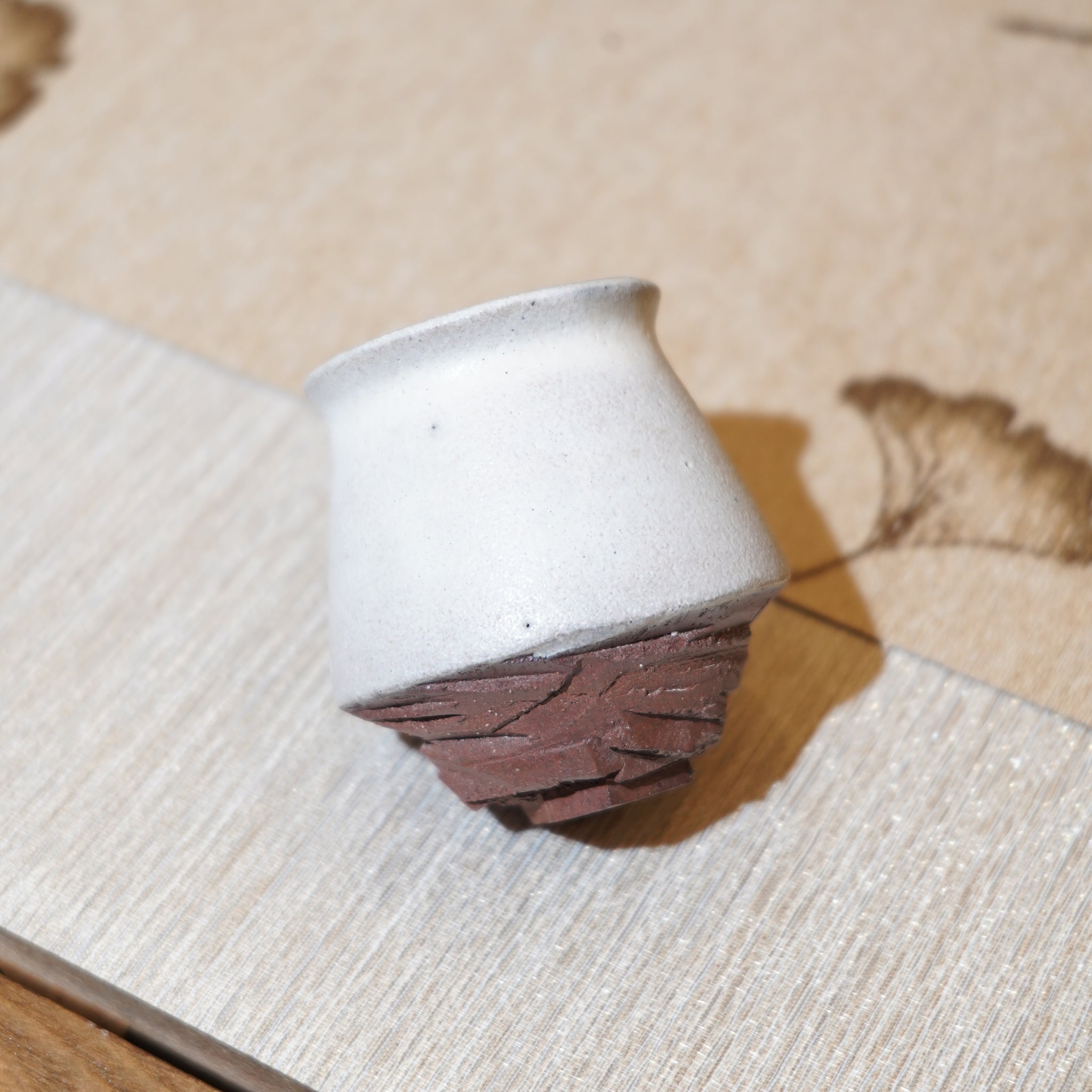 *新品*【雪隱·霜岳】全手工紅陶炻器主人杯