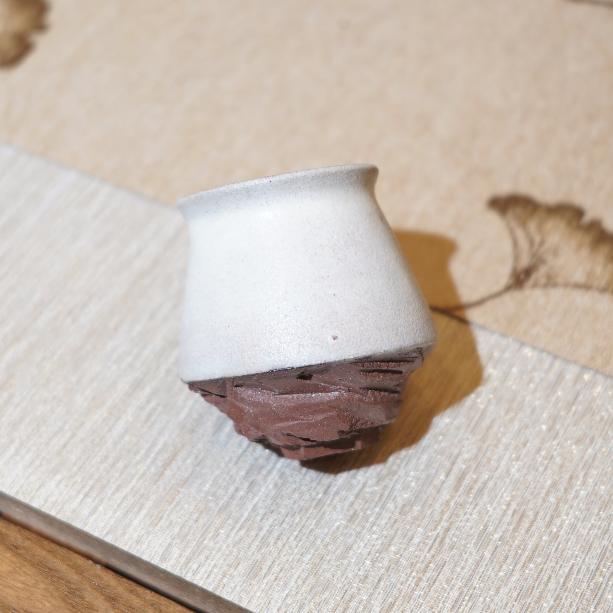 *新品*【雪隱·霜岳】全手工紅陶炻器主人杯