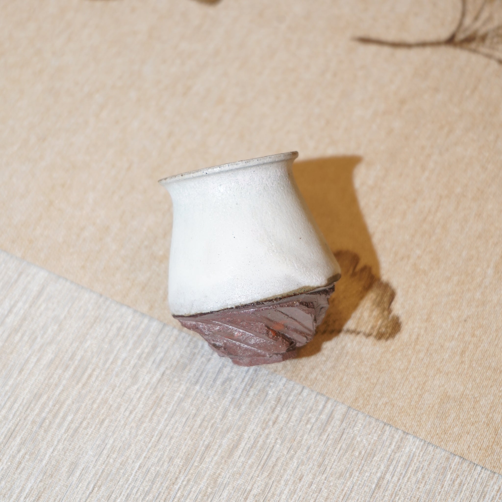 *新品*【雪隱·霜岳】全手工紅陶炻器主人杯