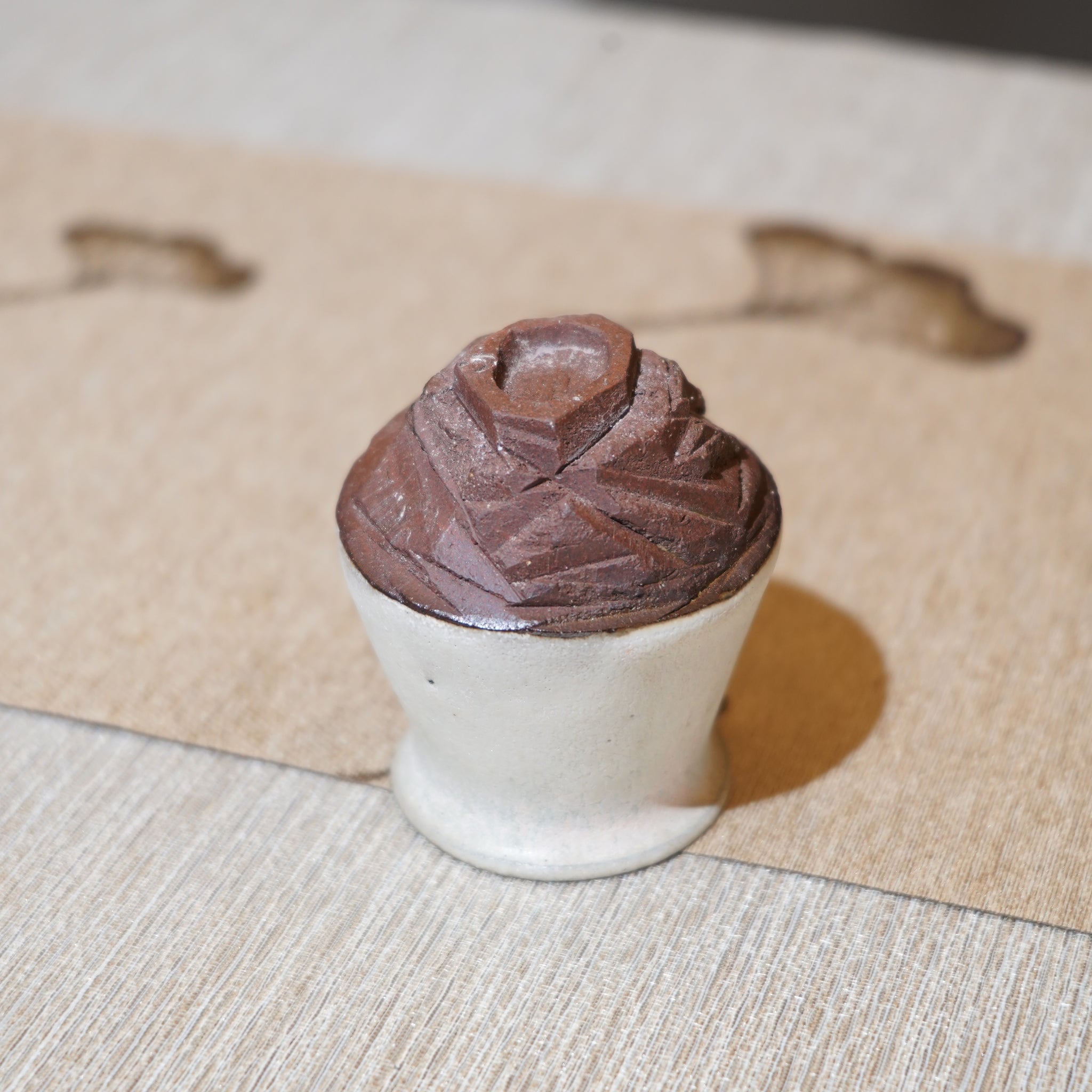 *新品*【雪隱·霜岳】全手工紅陶炻器主人杯