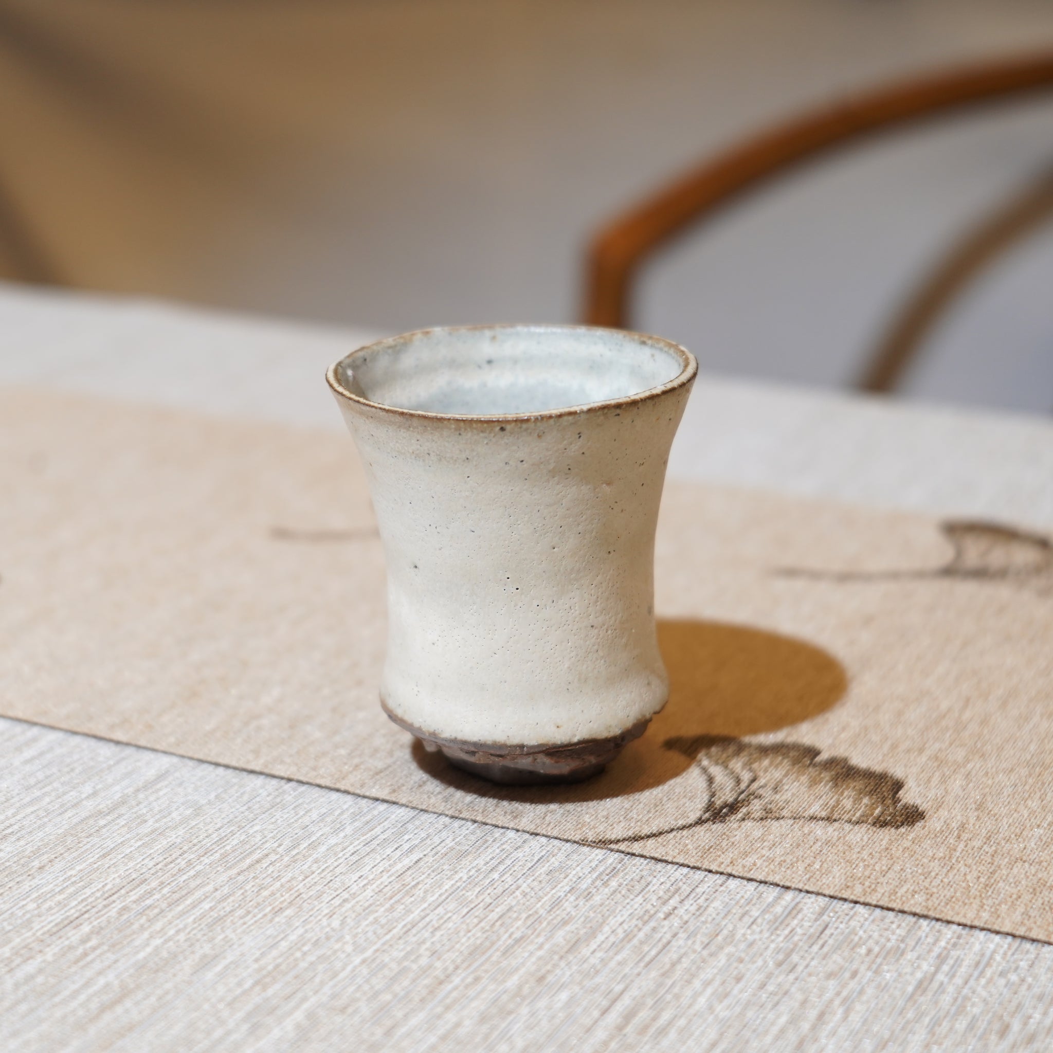 *新品*【雪隱·霜峰】全手工紅陶炻器主人杯