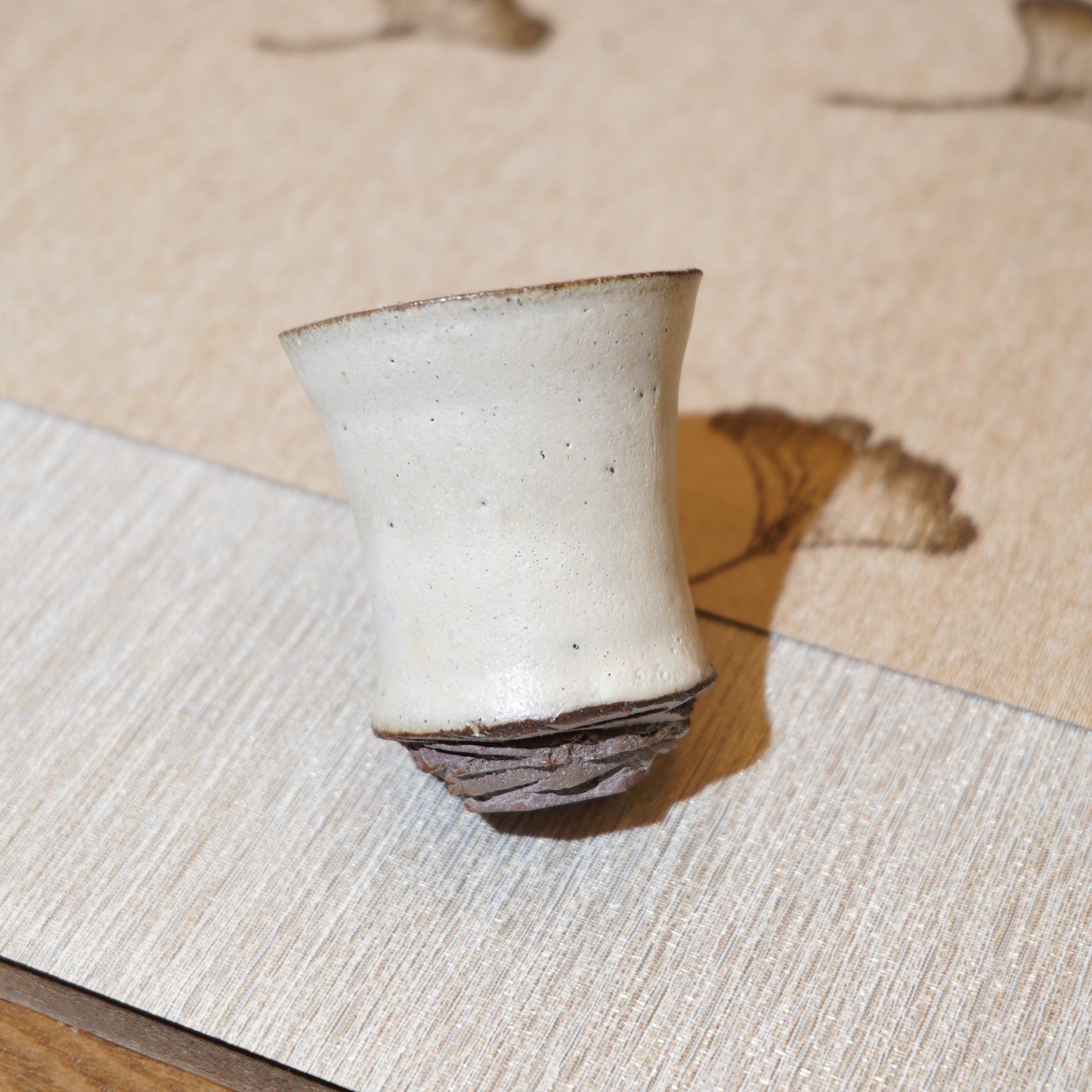 *新品*【雪隱·霜峰】全手工紅陶炻器主人杯