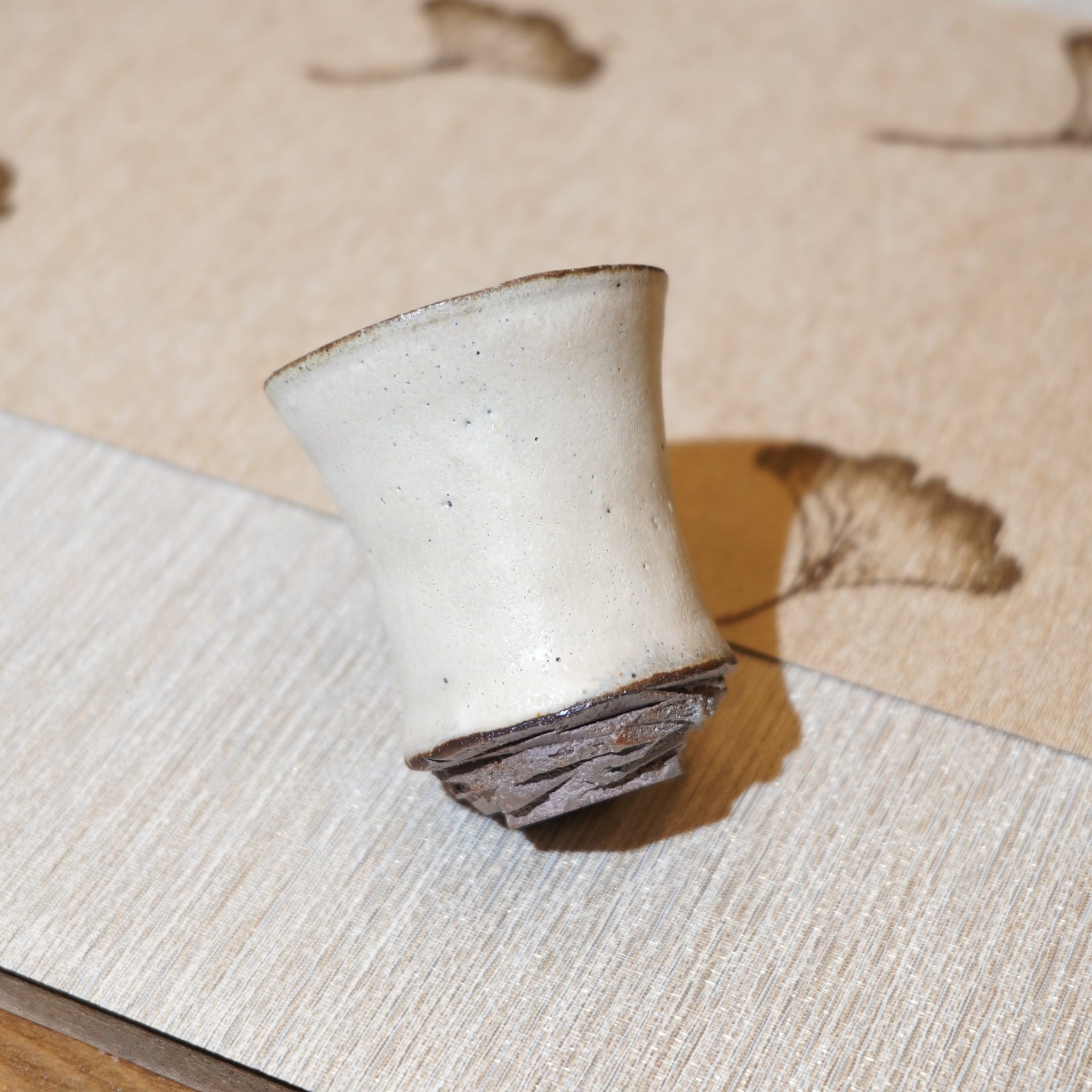 *新品*【雪隱·霜峰】全手工紅陶炻器主人杯