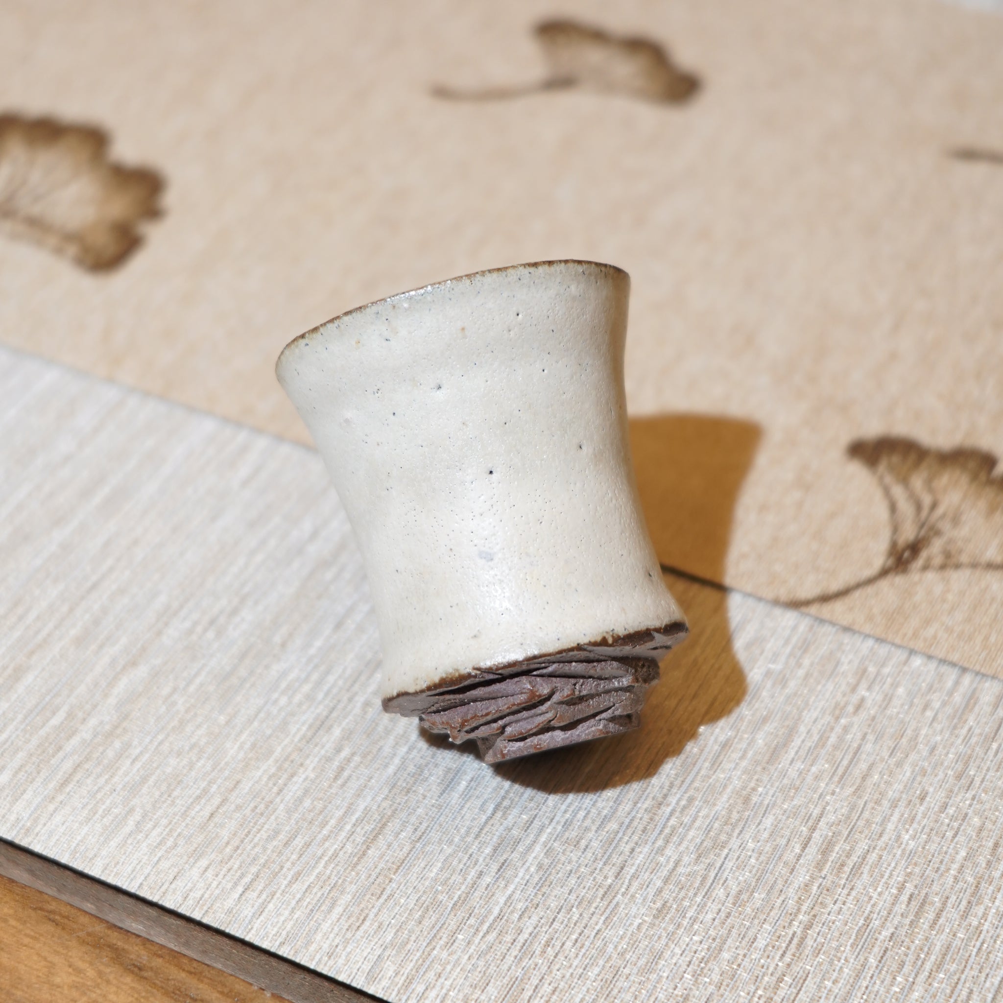 *新品*【雪隱·霜峰】全手工紅陶炻器主人杯