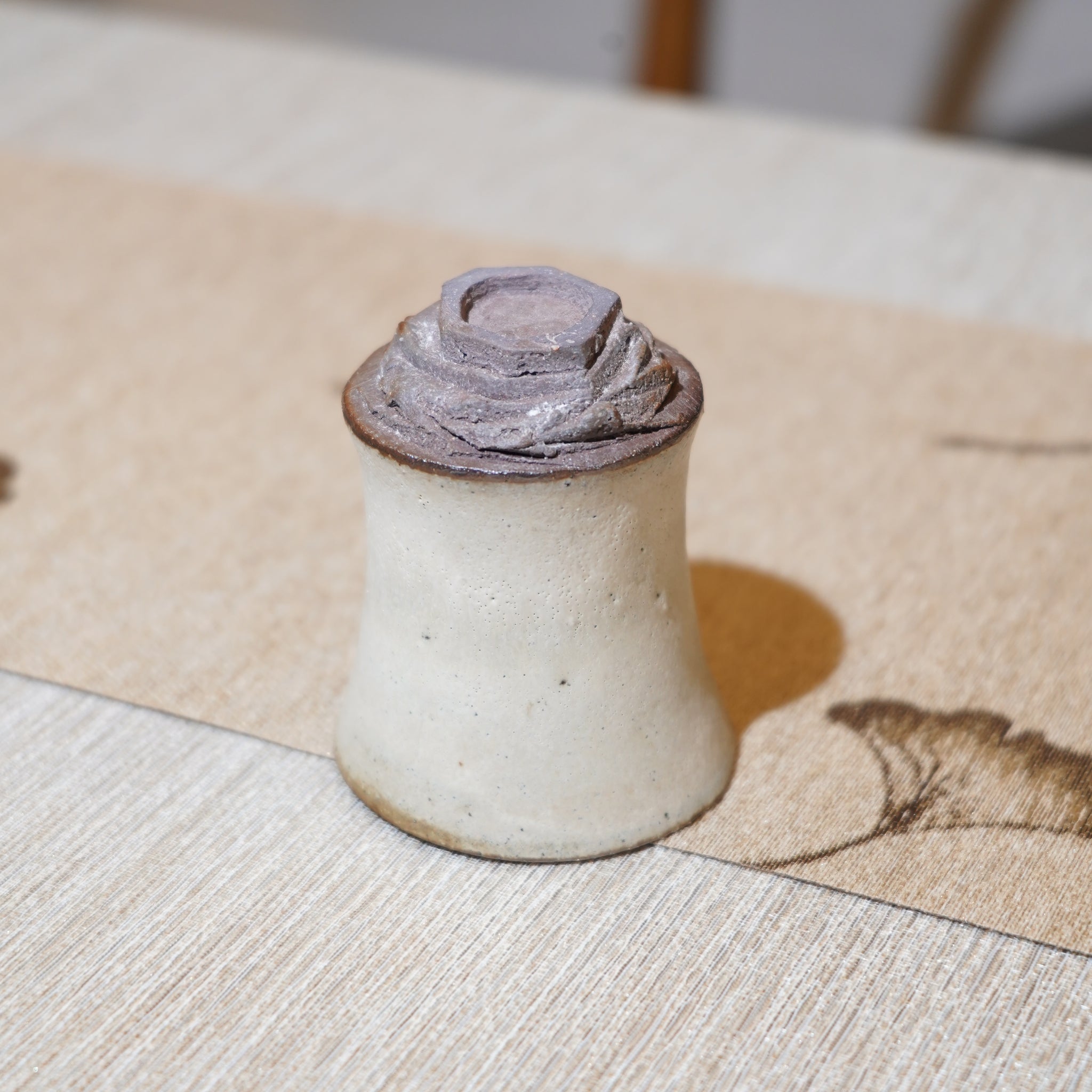 *新品*【雪隱·霜峰】全手工紅陶炻器主人杯