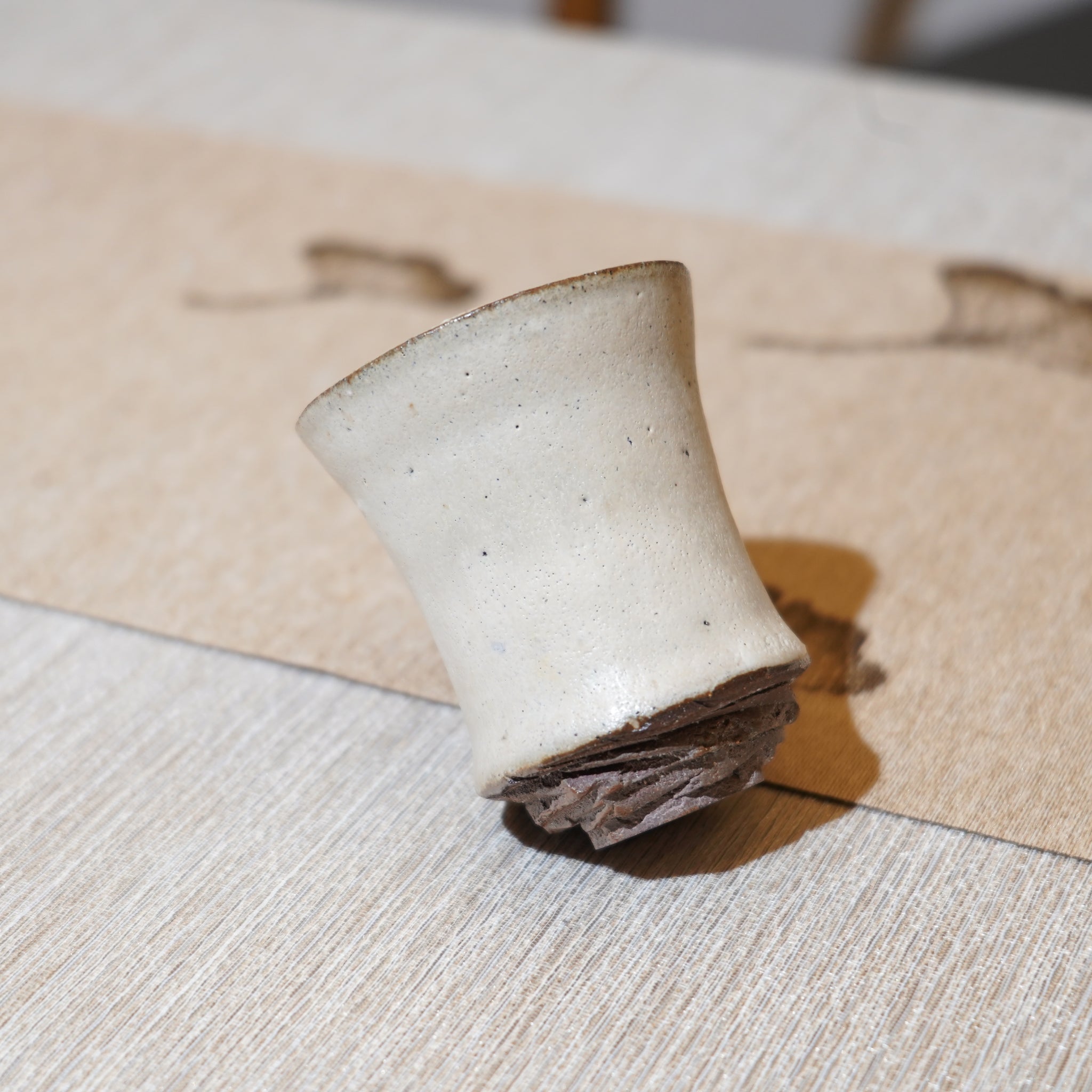 *新品*【雪隱·霜峰】全手工紅陶炻器主人杯