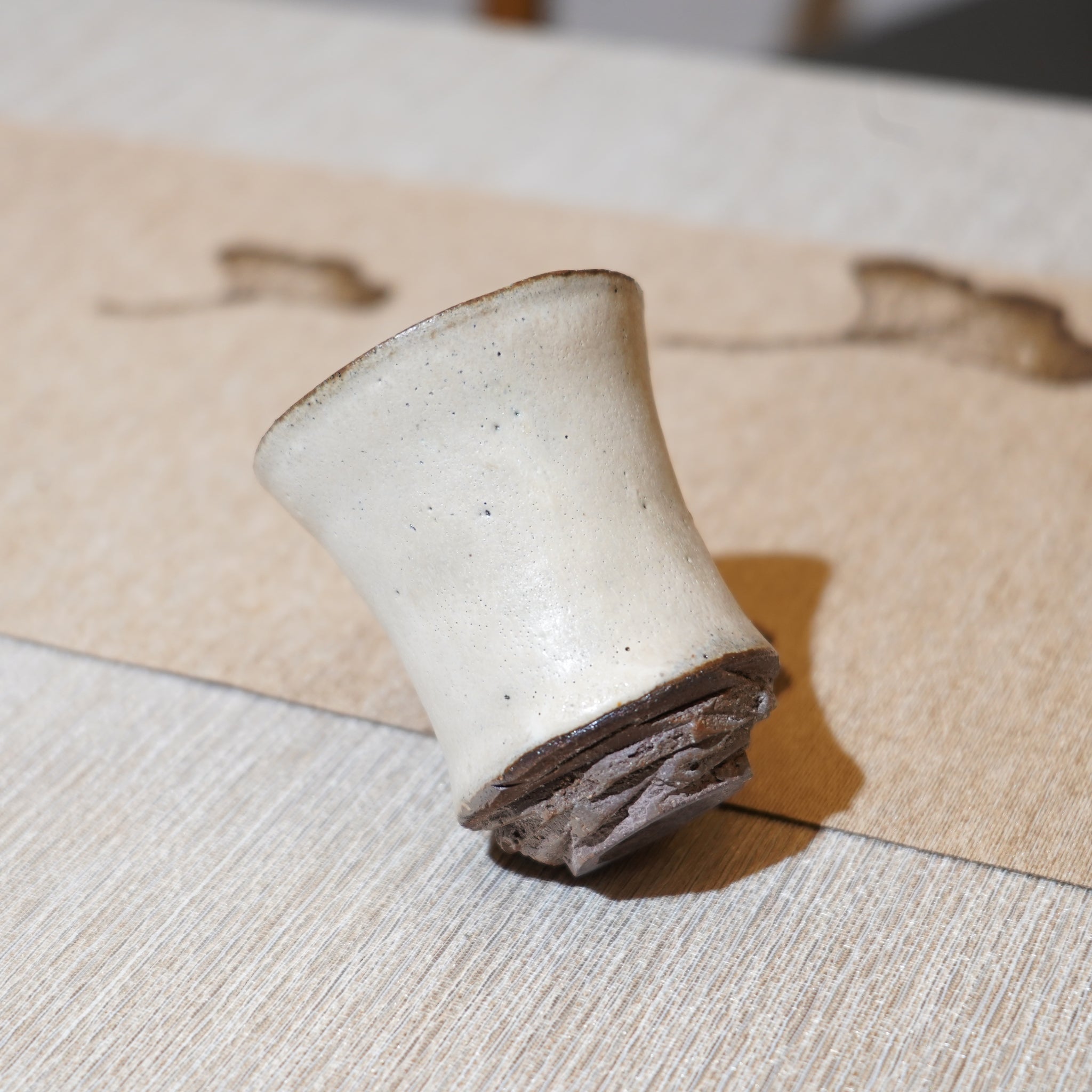 *新品*【雪隱·霜峰】全手工紅陶炻器主人杯