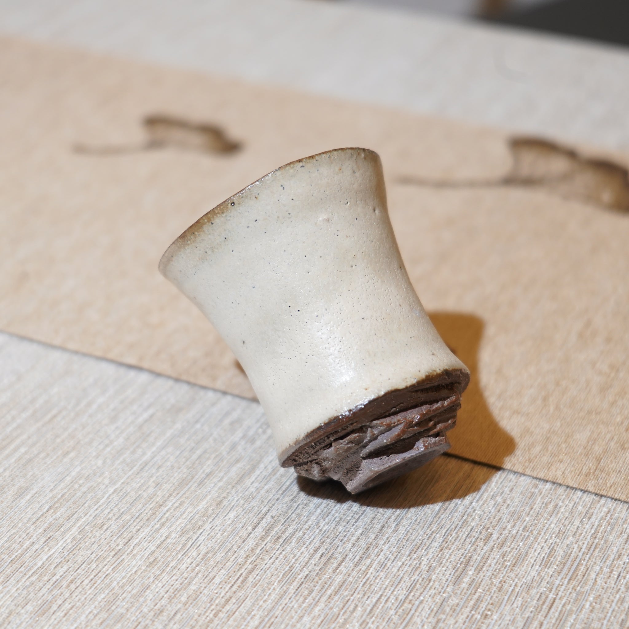 *新品*【雪隱·霜峰】全手工紅陶炻器主人杯