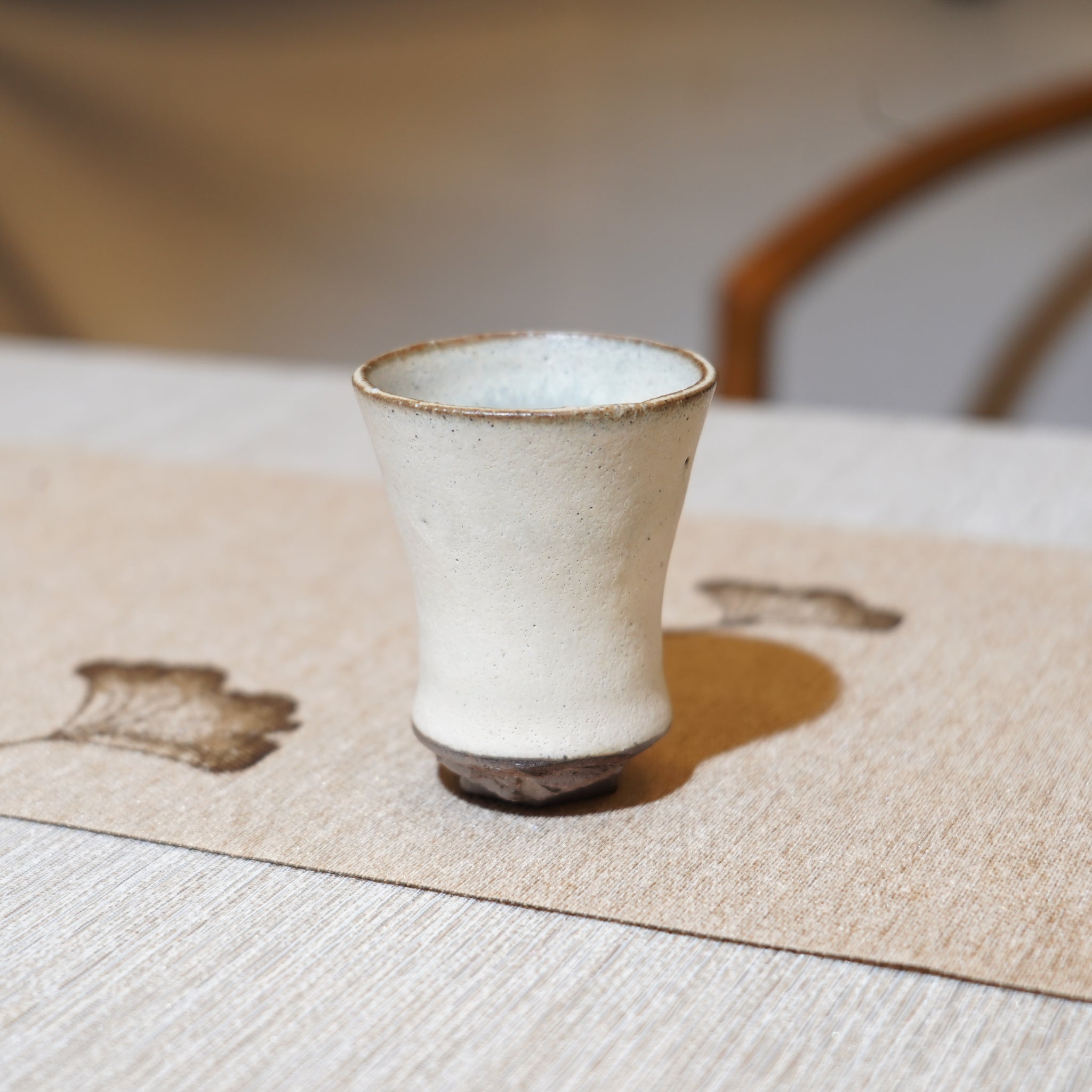 *新品*【雪隱·霜峰】全手工紅陶炻器主人杯