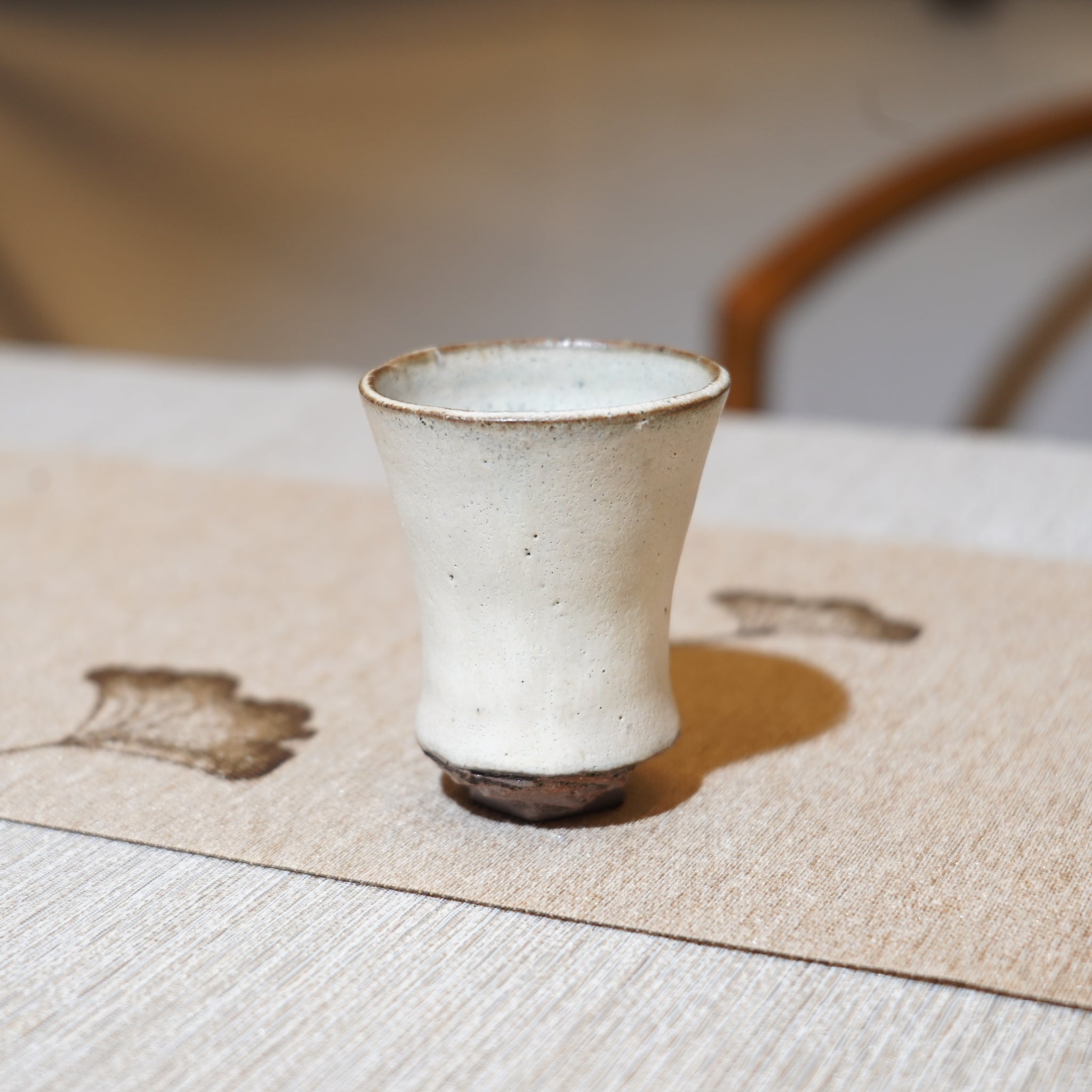 *新品*【雪隱·霜峰】全手工紅陶炻器主人杯