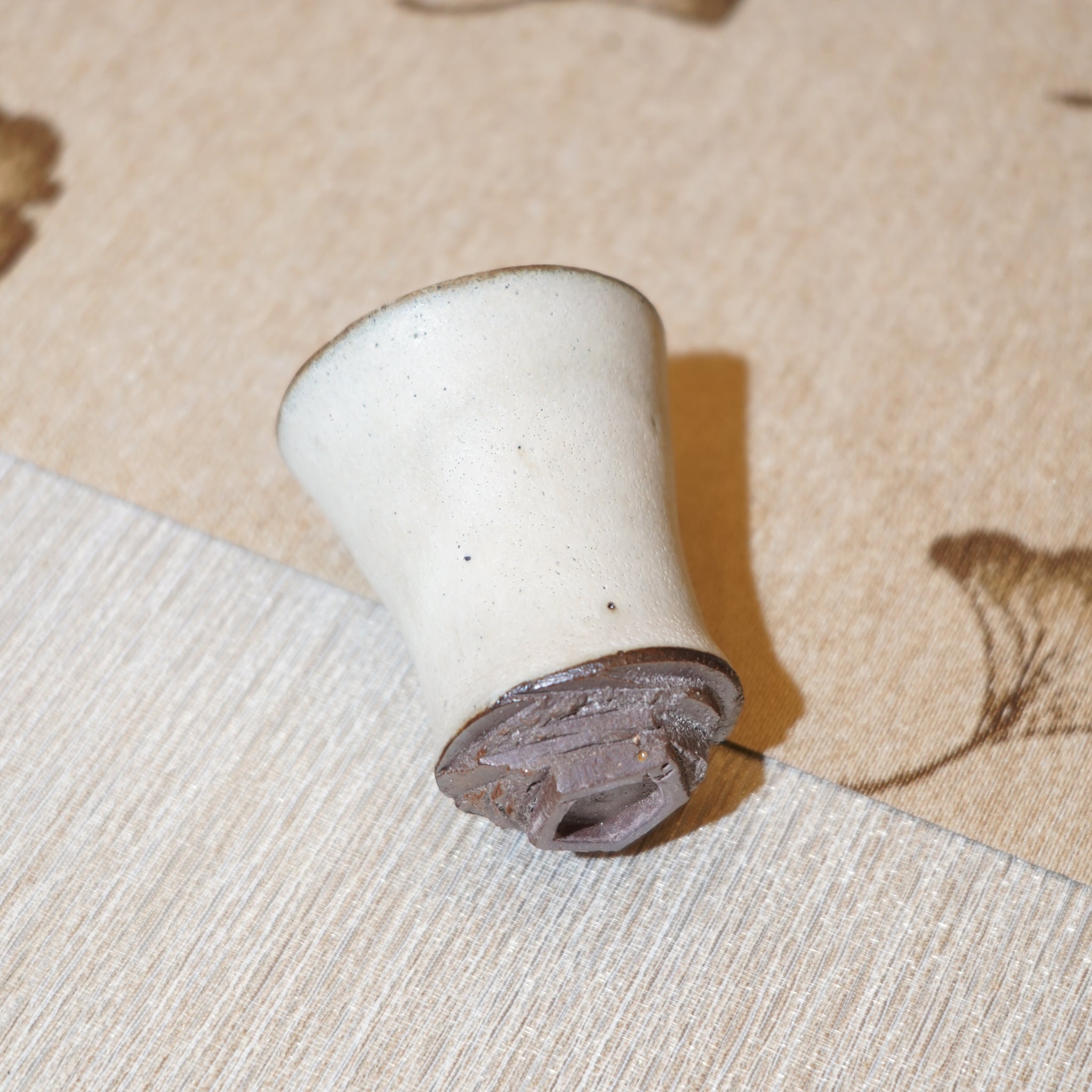 *新品*【雪隱·霜峰】全手工紅陶炻器主人杯