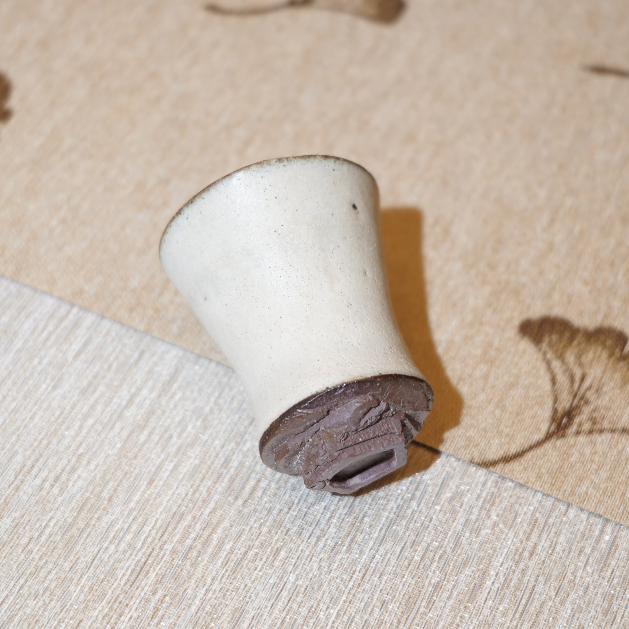 *新品*【雪隱·霜峰】全手工紅陶炻器主人杯