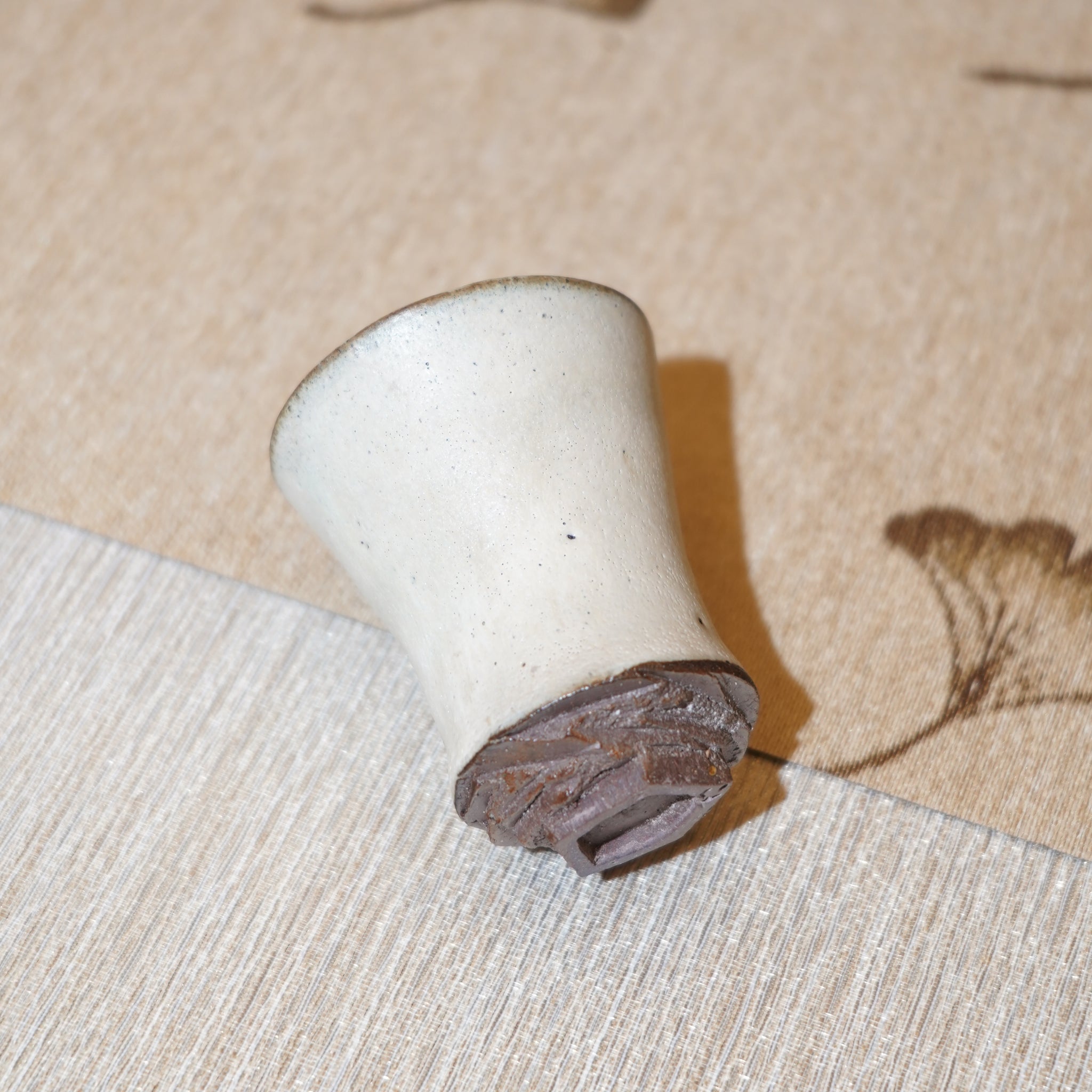 *新品*【雪隱·霜峰】全手工紅陶炻器主人杯