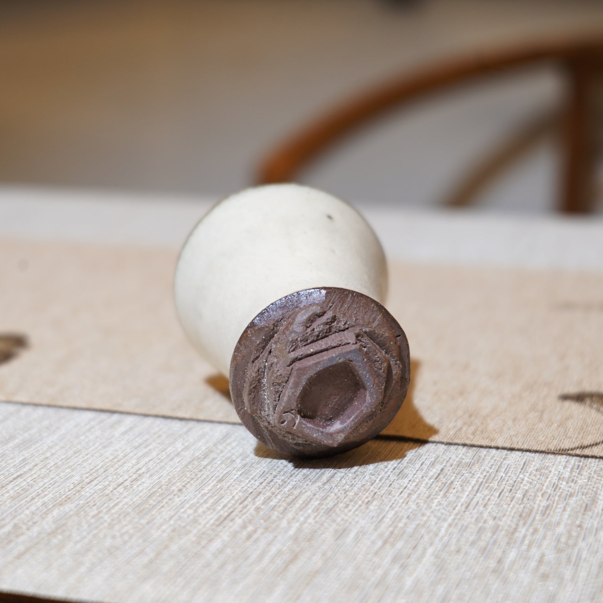 *新品*【雪隱·霜峰】全手工紅陶炻器主人杯