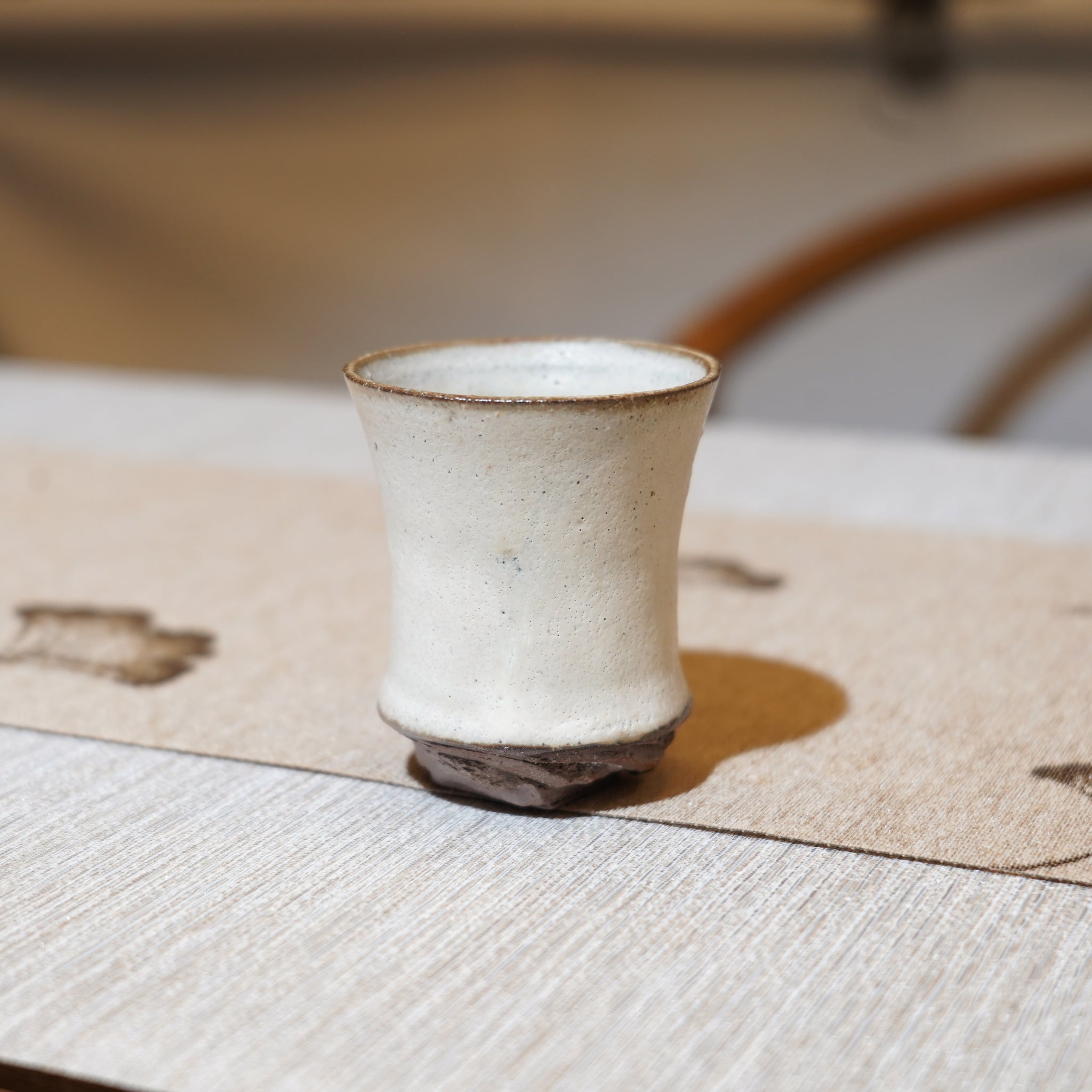 *新品*【雪隱·霜峰】全手工紅陶炻器主人杯