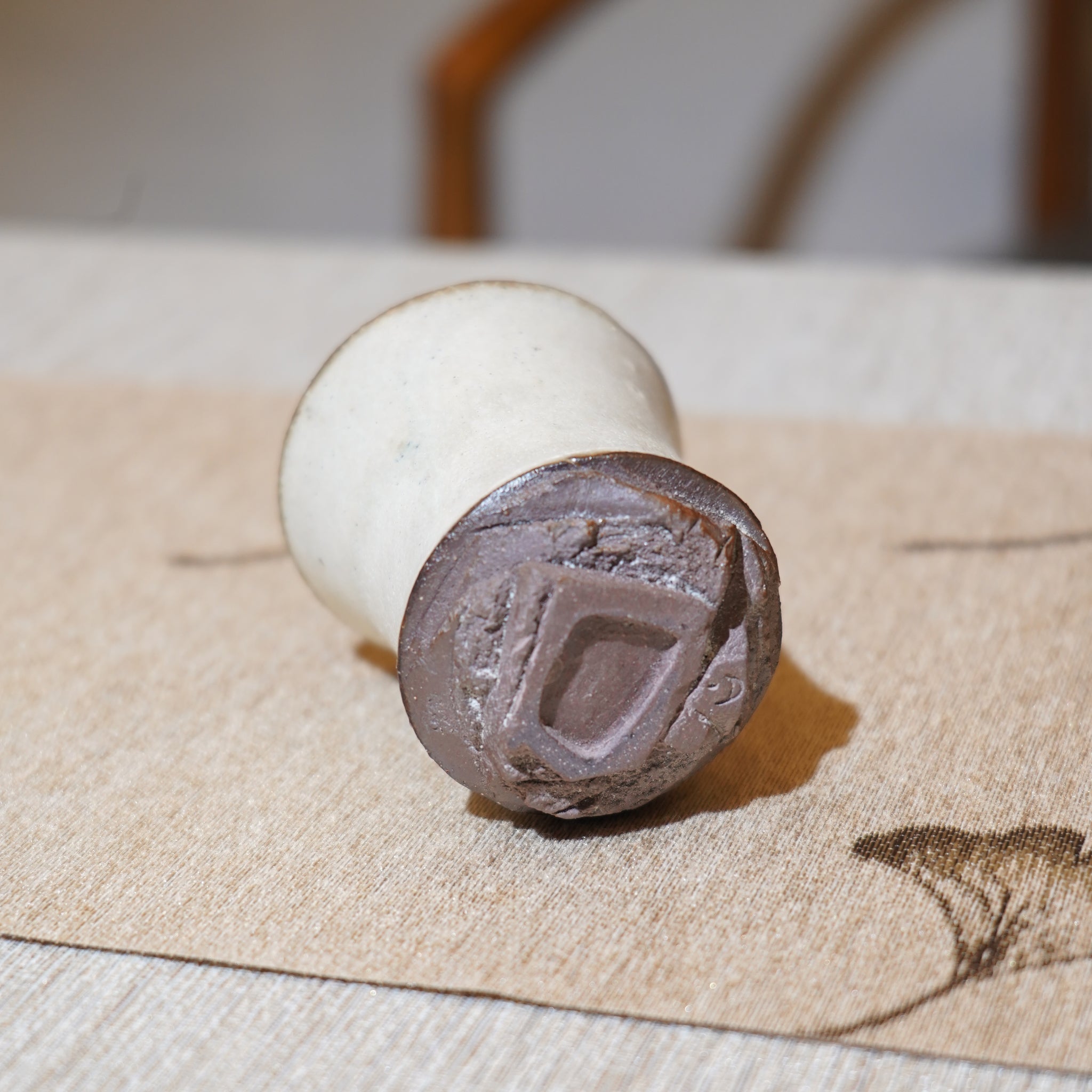 *新品*【雪隱·霜峰】全手工紅陶炻器主人杯