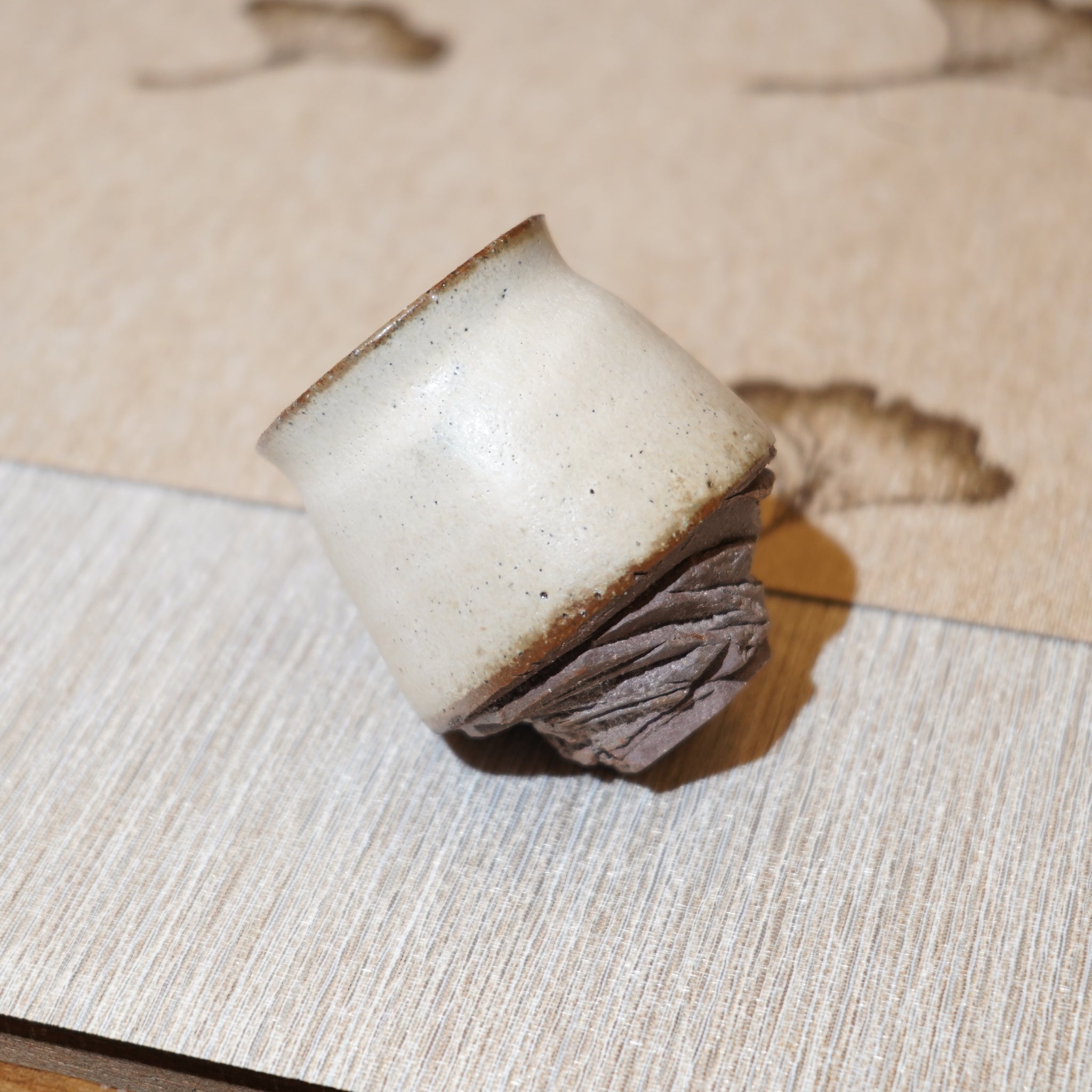 *新品*【雪隱·霜岳】全手工紅陶炻器主人杯