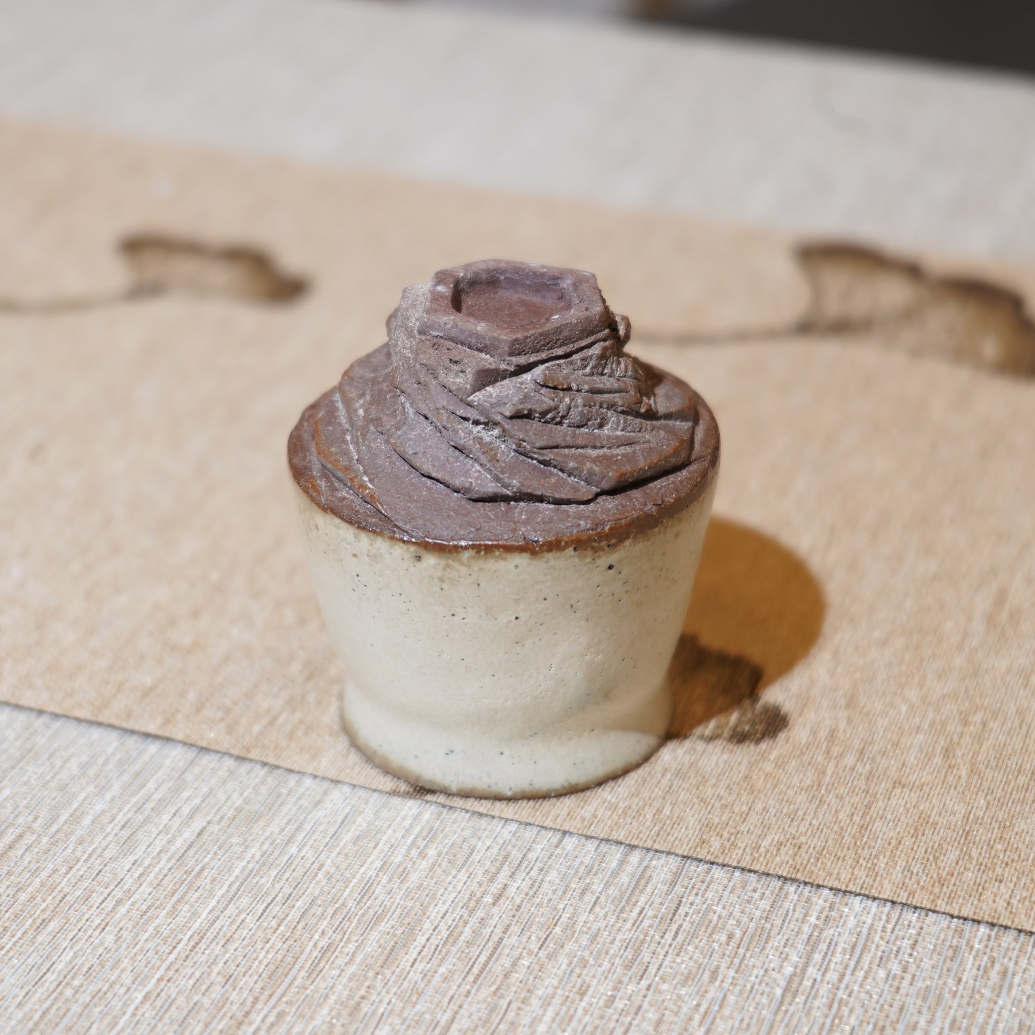 *新品*【雪隱·霜岳】全手工紅陶炻器主人杯