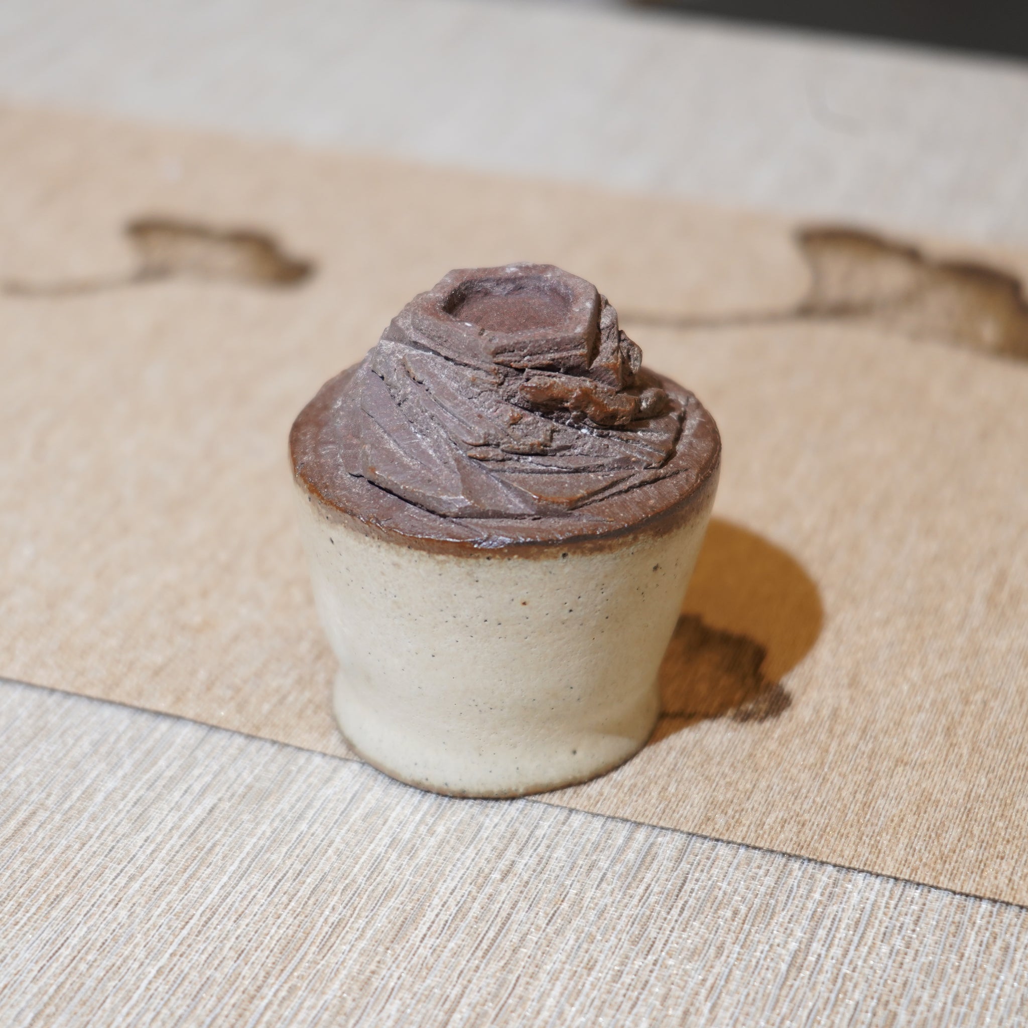 *新品*【雪隱·霜岳】全手工紅陶炻器主人杯