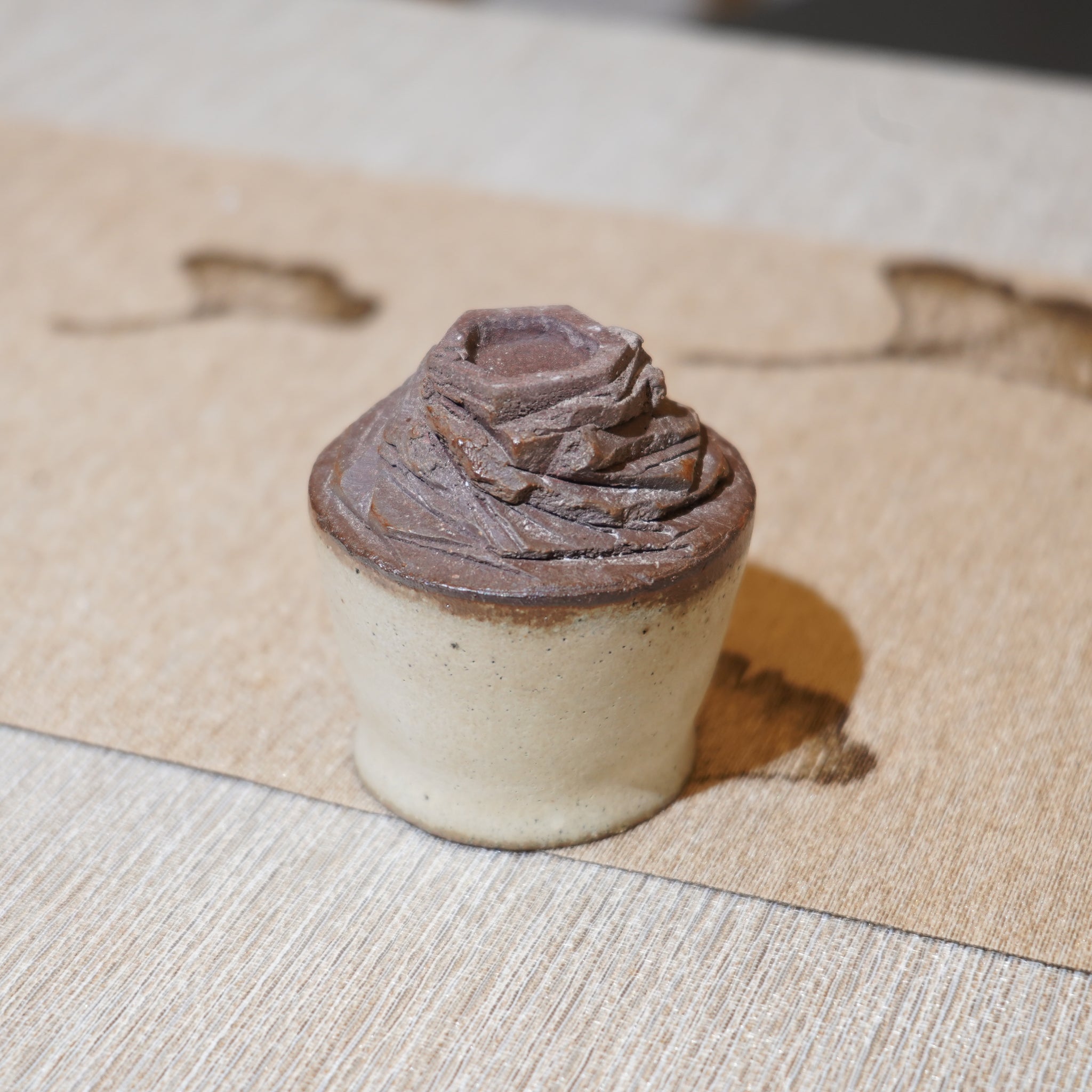 *新品*【雪隱·霜岳】全手工紅陶炻器主人杯