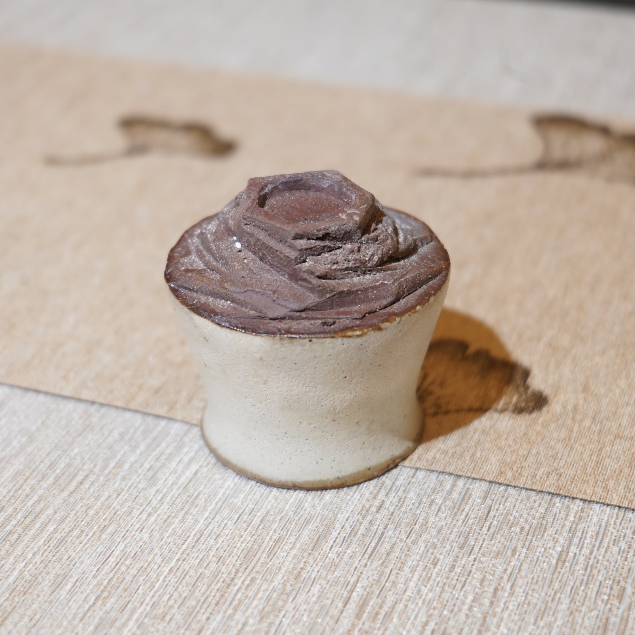 *新品*【雪隱·霜岳】全手工紅陶炻器主人杯