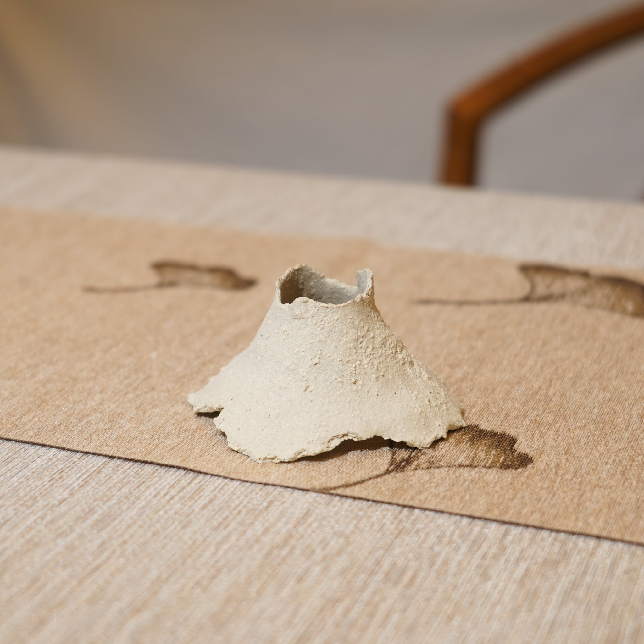 *新品*【雪隱·礫泊】全手工灰陶炻器茶置蓋置