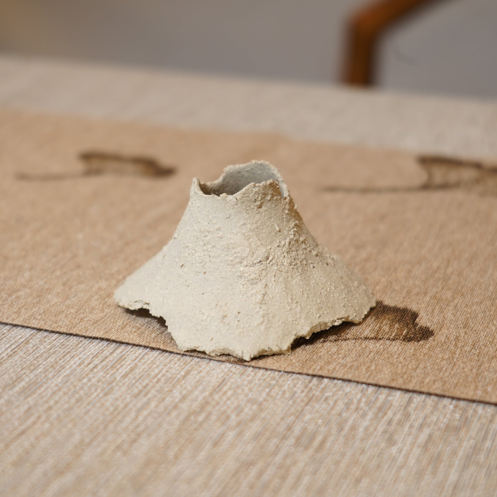 *新品*【雪隱·礫泊】全手工灰陶炻器茶置蓋置