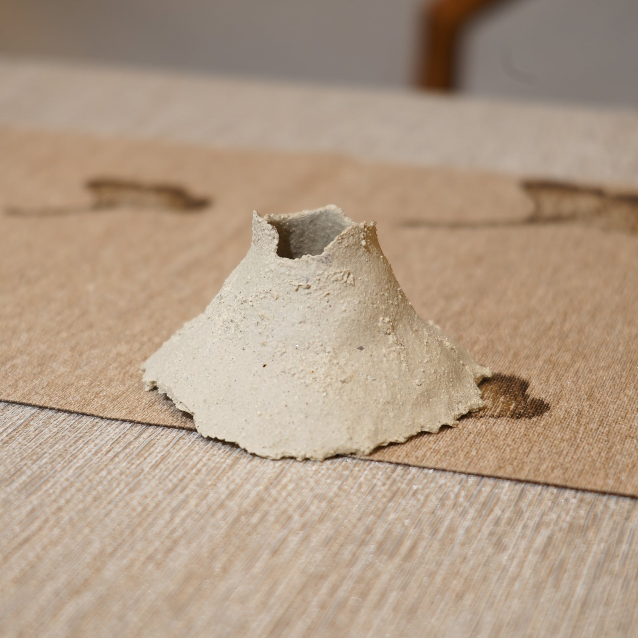 *新品*【雪隱·礫泊】全手工灰陶炻器茶置蓋置