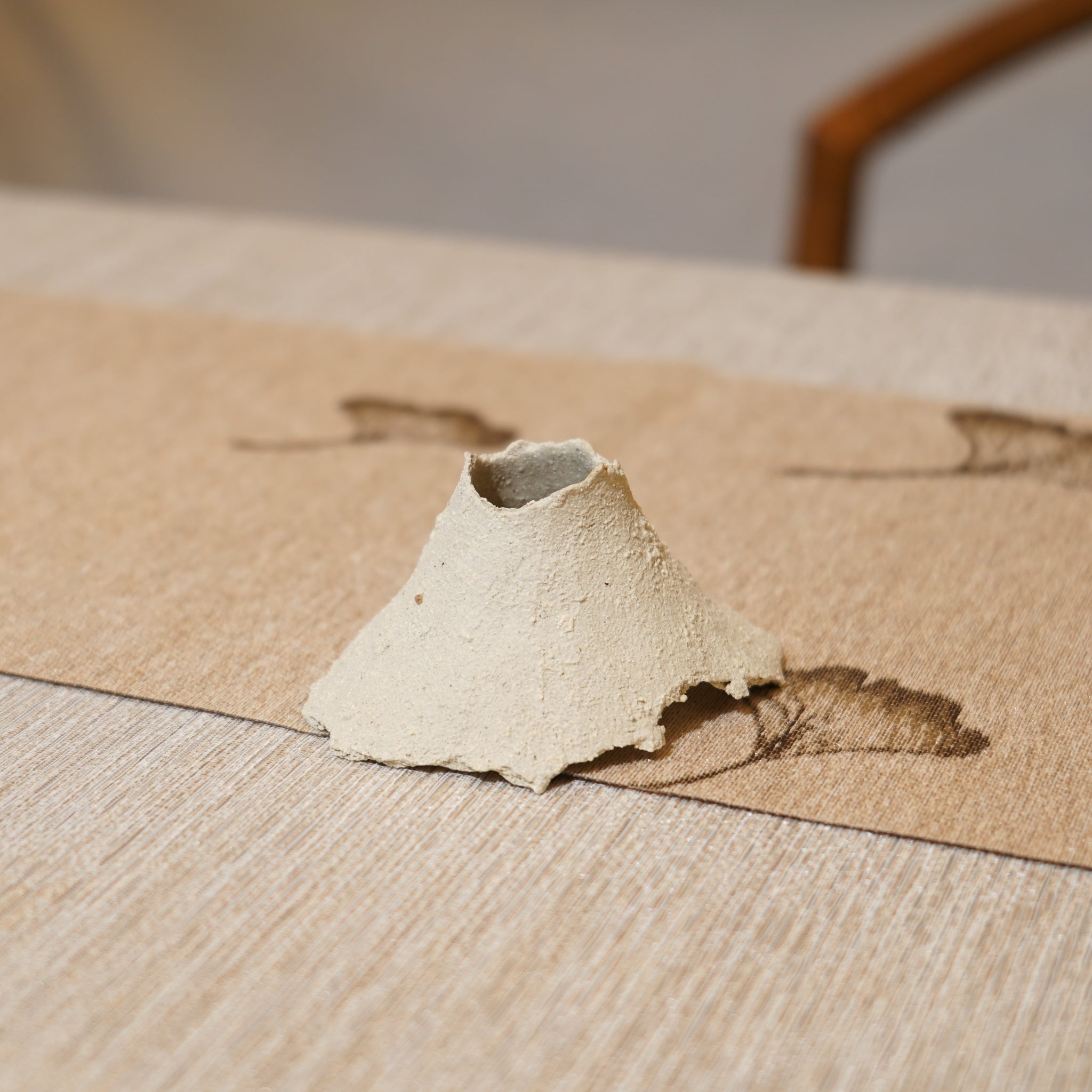 *新品*【雪隱·礫泊】全手工灰陶炻器茶置蓋置