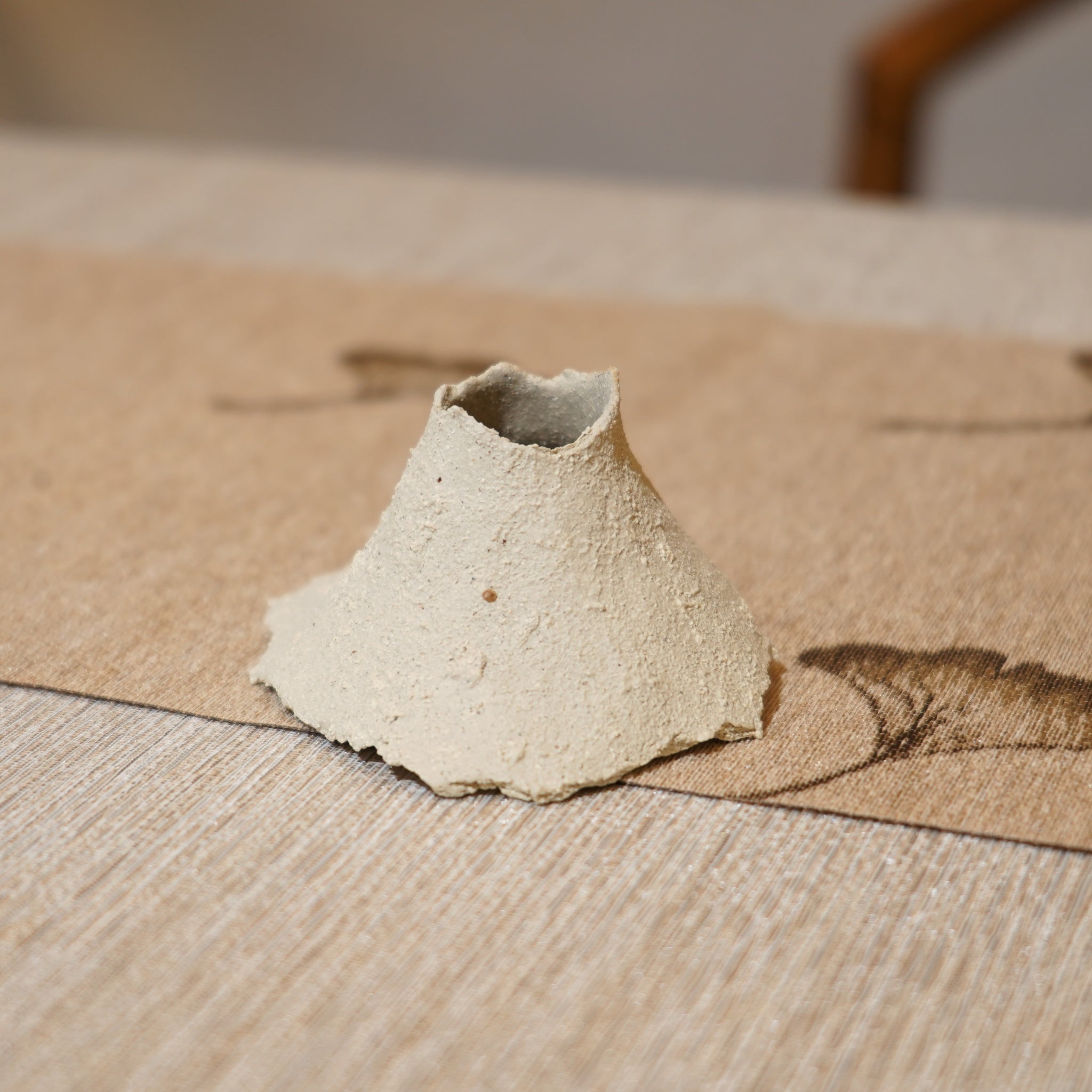 *新品*【雪隱·礫泊】全手工灰陶炻器茶置蓋置