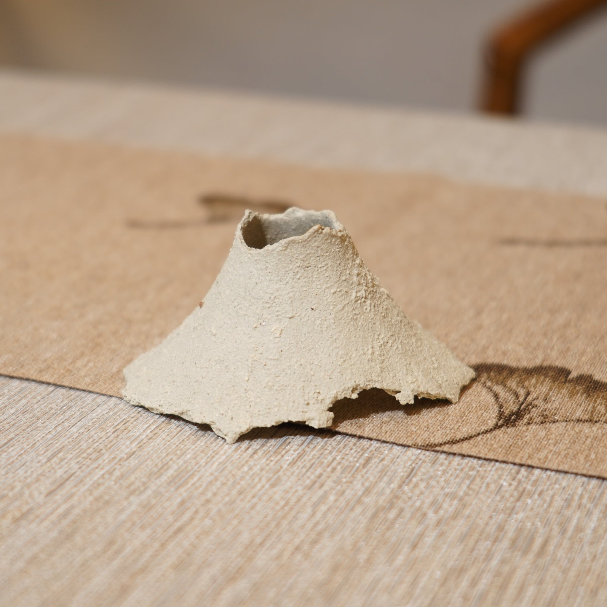 *新品*【雪隱·礫泊】全手工灰陶炻器茶置蓋置