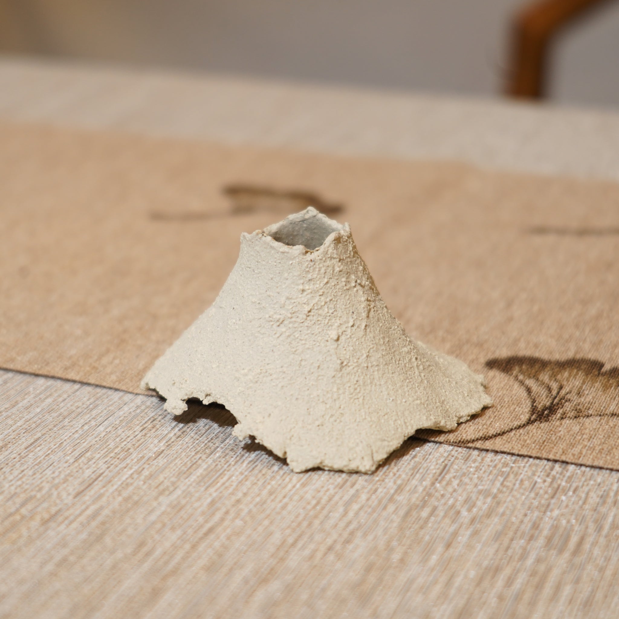 *新品*【雪隱·礫泊】全手工灰陶炻器茶置蓋置