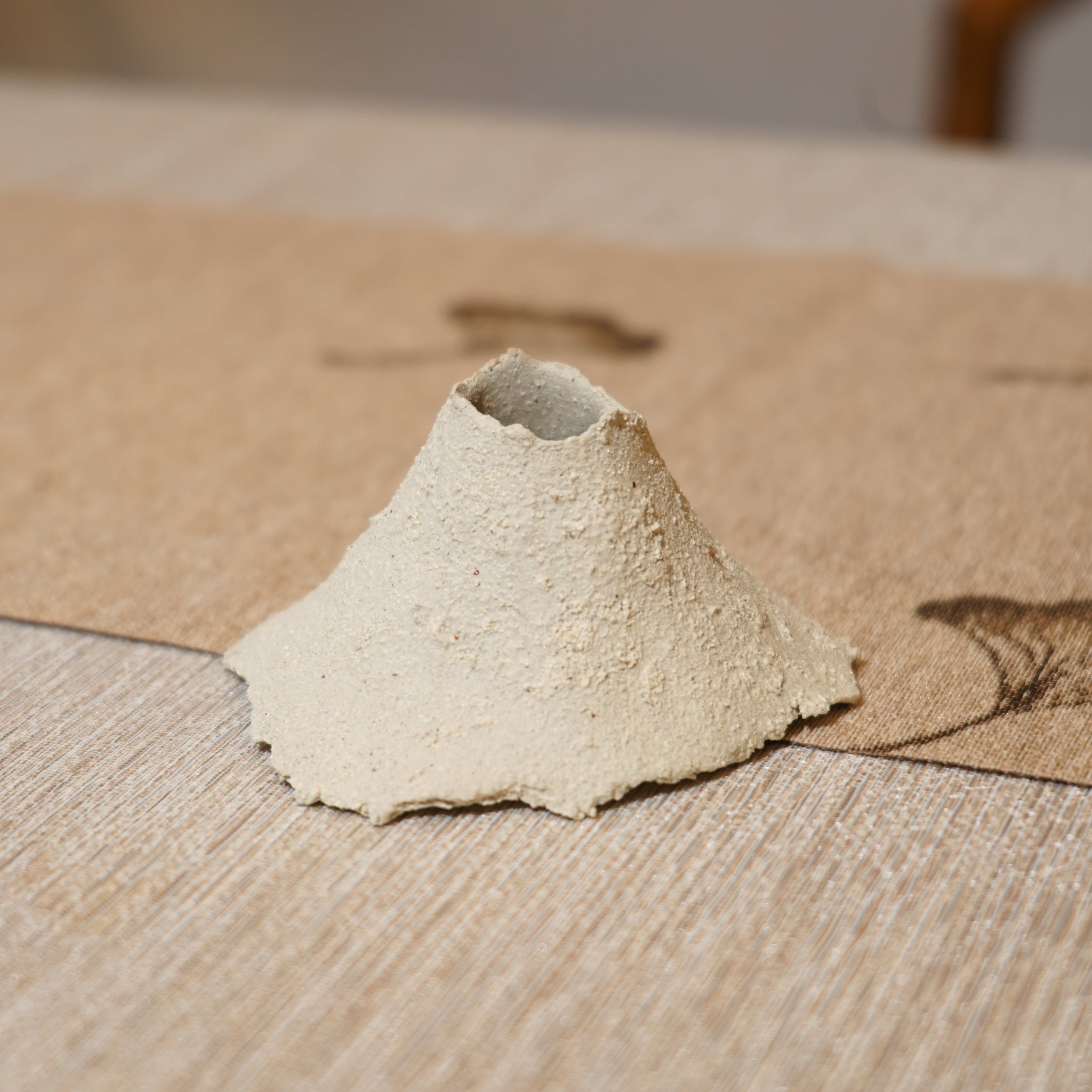 *新品*【雪隱·礫泊】全手工灰陶炻器茶置蓋置