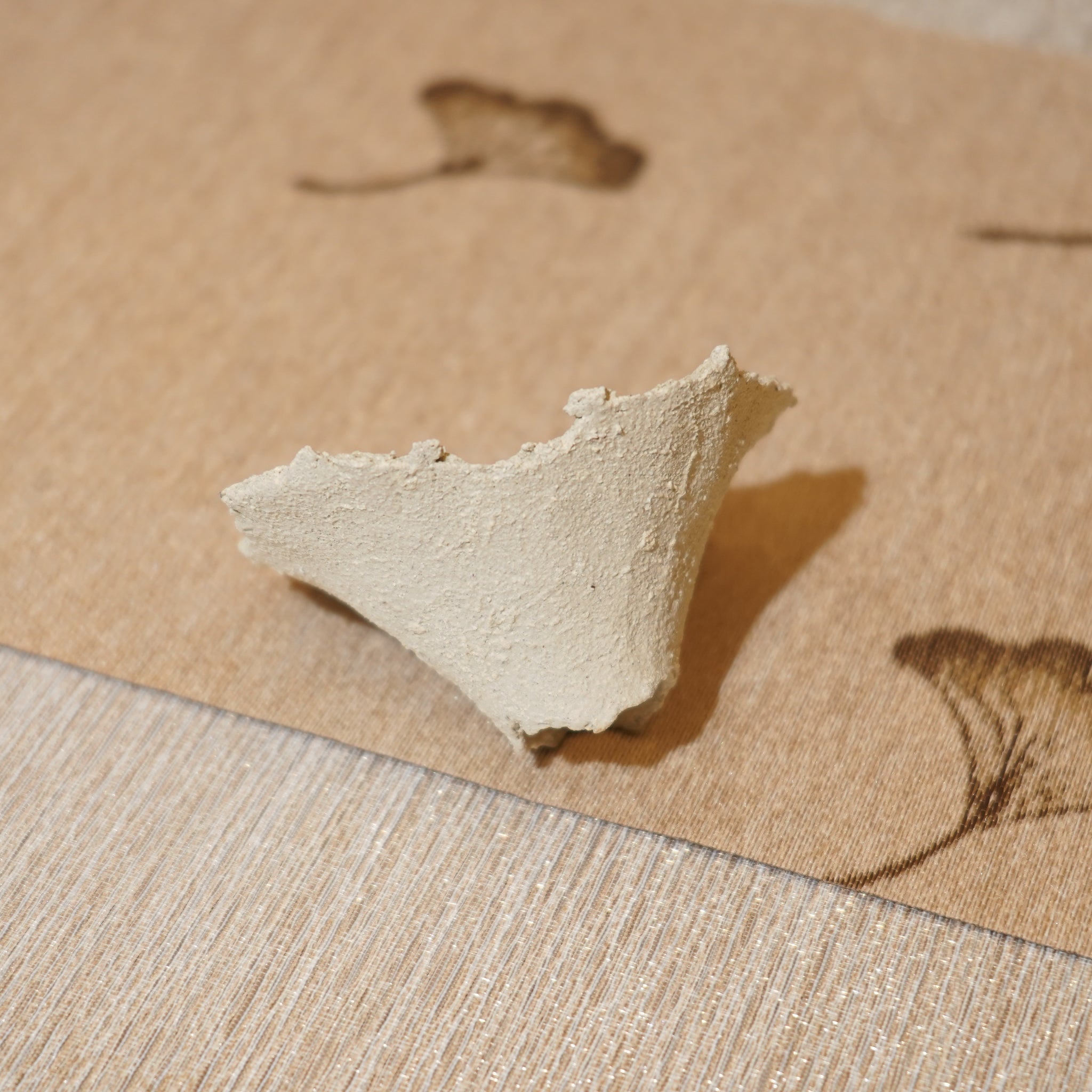 *新品*【雪隱·礫泊】全手工灰陶炻器茶置蓋置