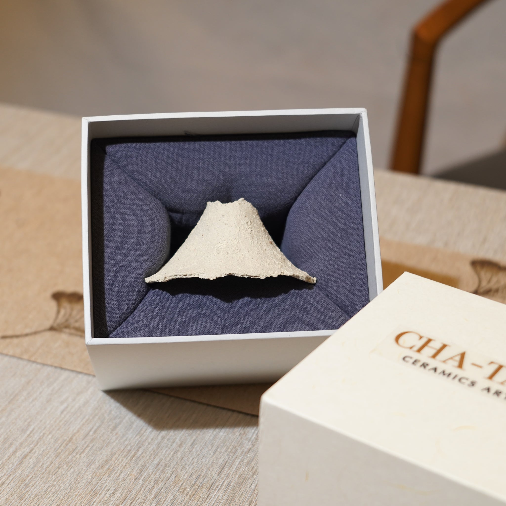 *新品*【雪隱·礫泊】全手工灰陶炻器茶置蓋置