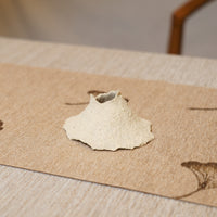 *新品*【雪隱·礫泊】全手工灰陶炻器茶置蓋置