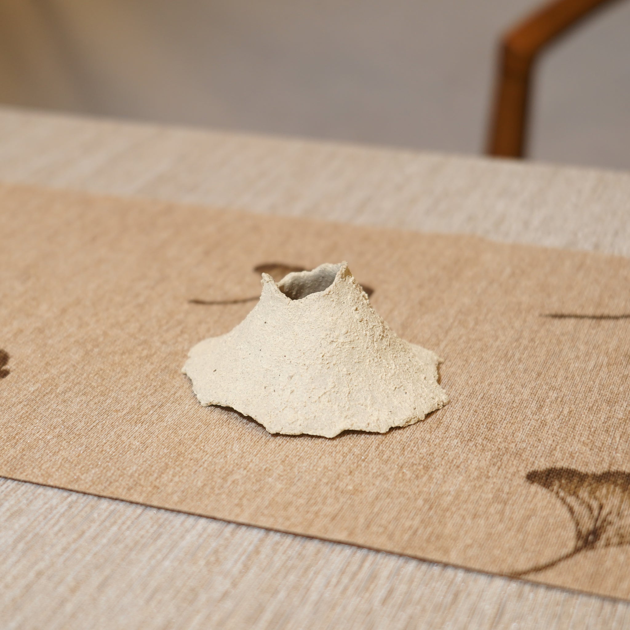 *新品*【雪隱·礫泊】全手工灰陶炻器茶置蓋置