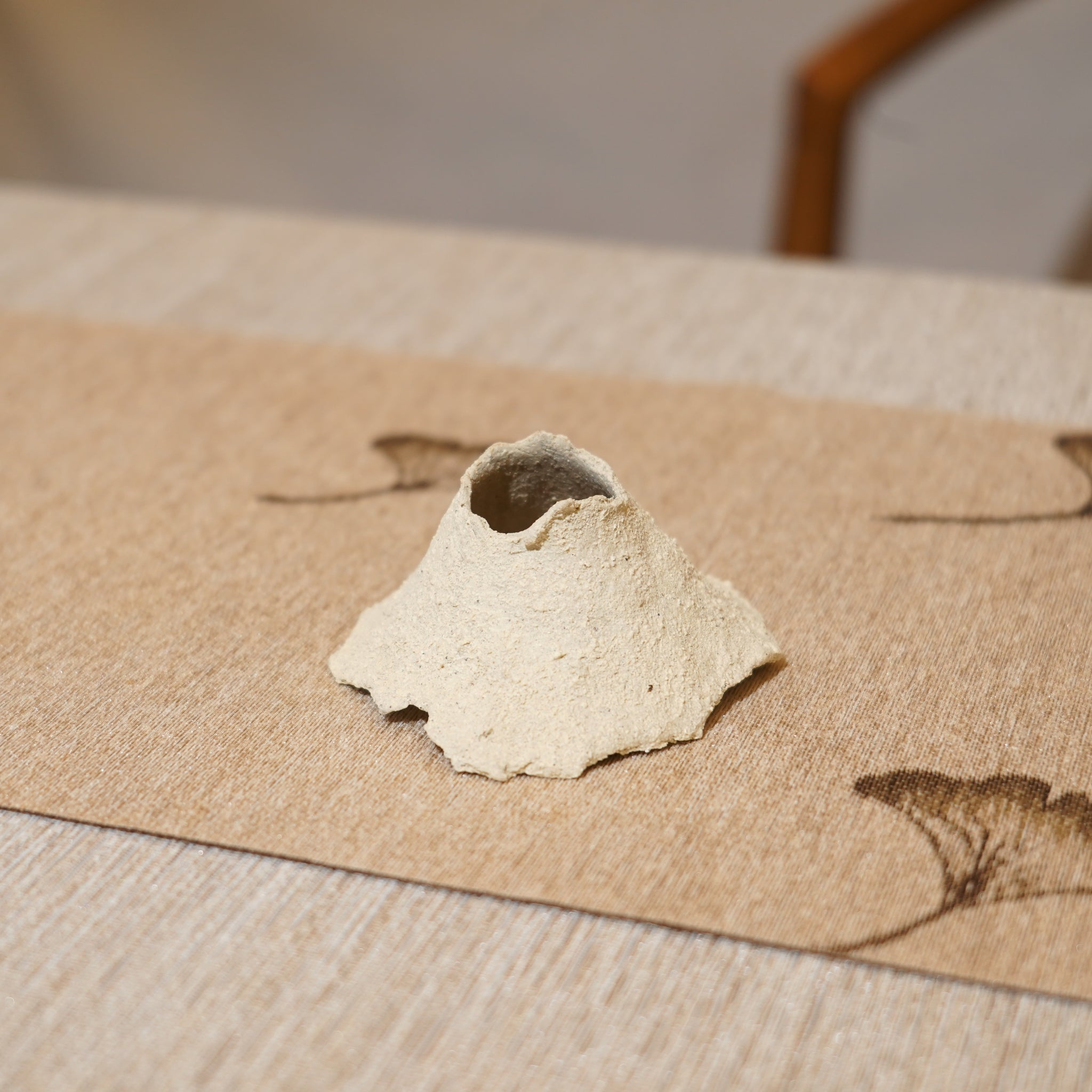 *新品*【雪隱·礫泊】全手工灰陶炻器茶置蓋置