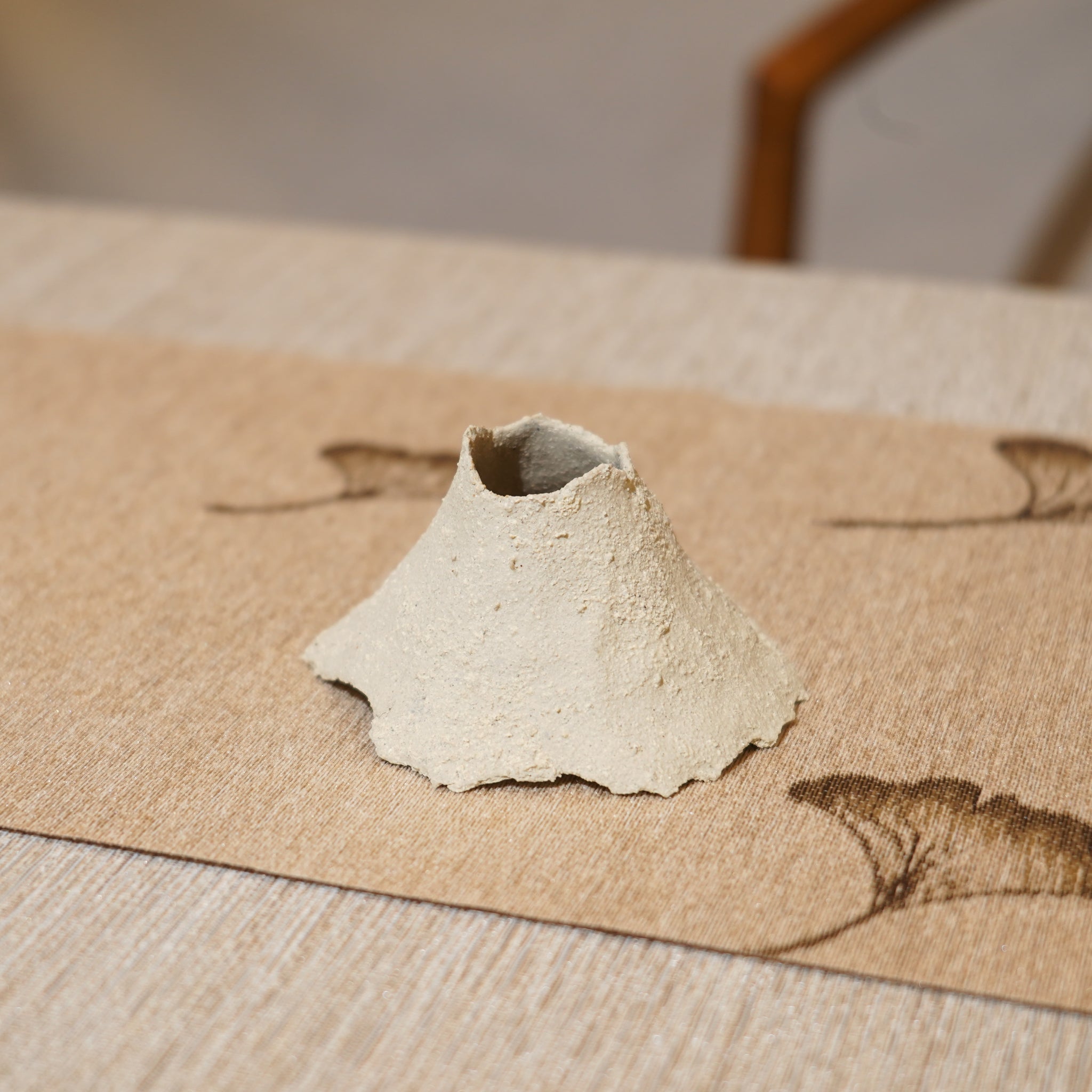 *新品*【雪隱·礫泊】全手工灰陶炻器茶置蓋置